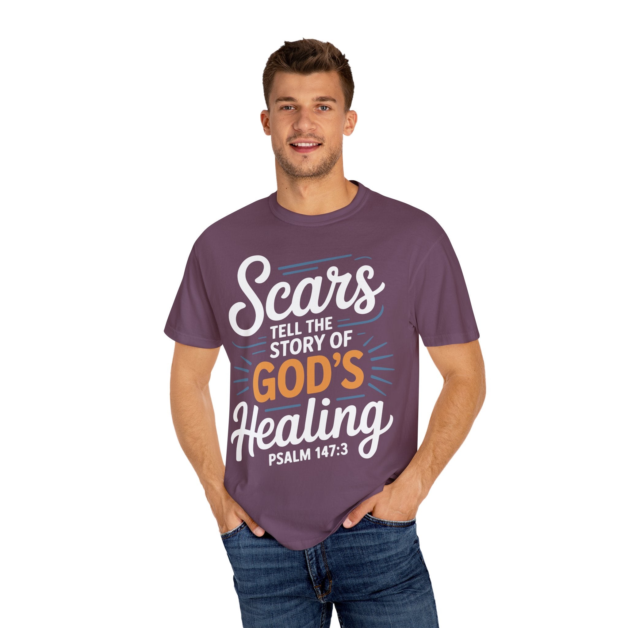 Healing Message Unisex T-Shirt - Scars Tell the Story of God's Healing