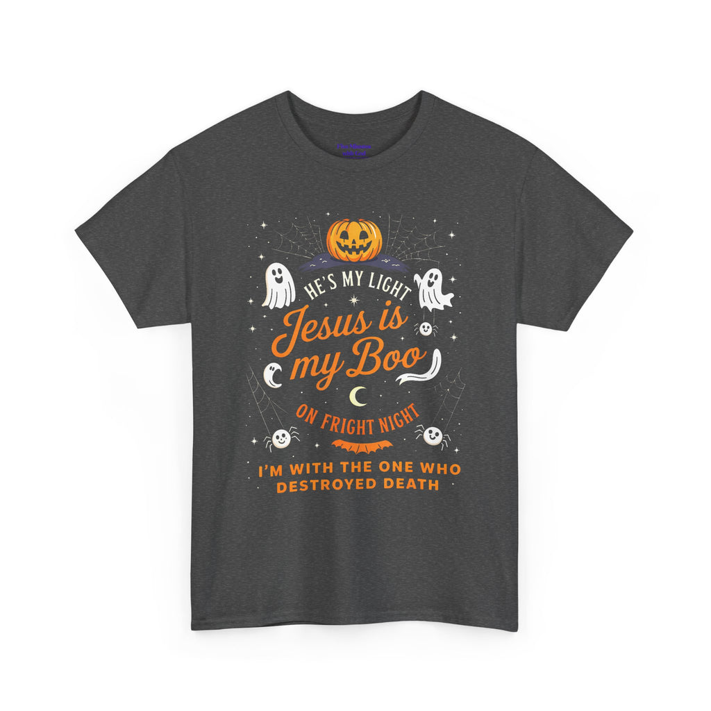 Halloween Faith Tee - Jesus is My Boo, Unisex T-Shirt for Halloween, Christian Halloween Shirt, Gift for Christian Friends, Spooky [...]