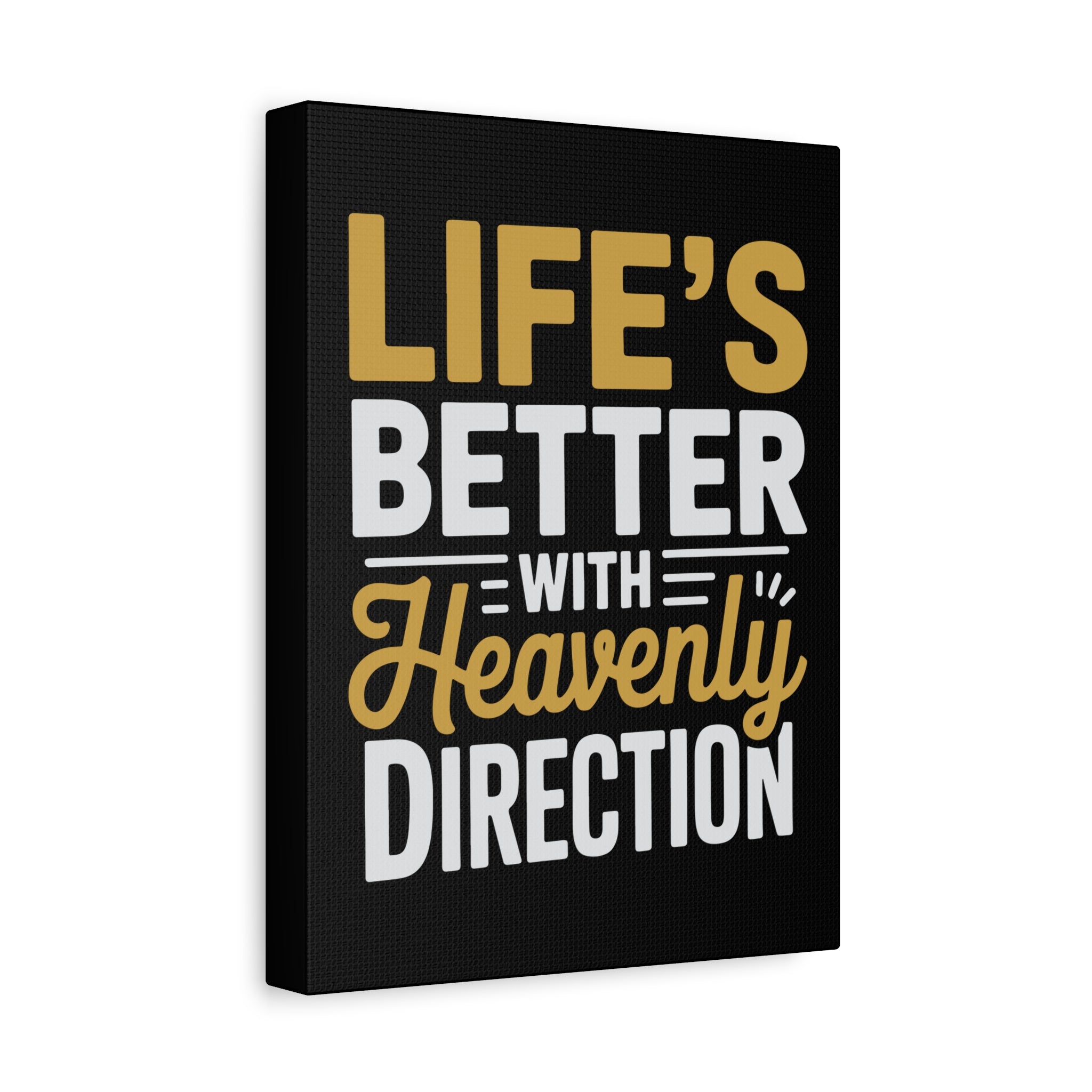 Heavenly Direction Canvas Wall Art, Inspirational Home Decor, Motivational Gift, Modern Wall Hanging, Perfect for Any Room