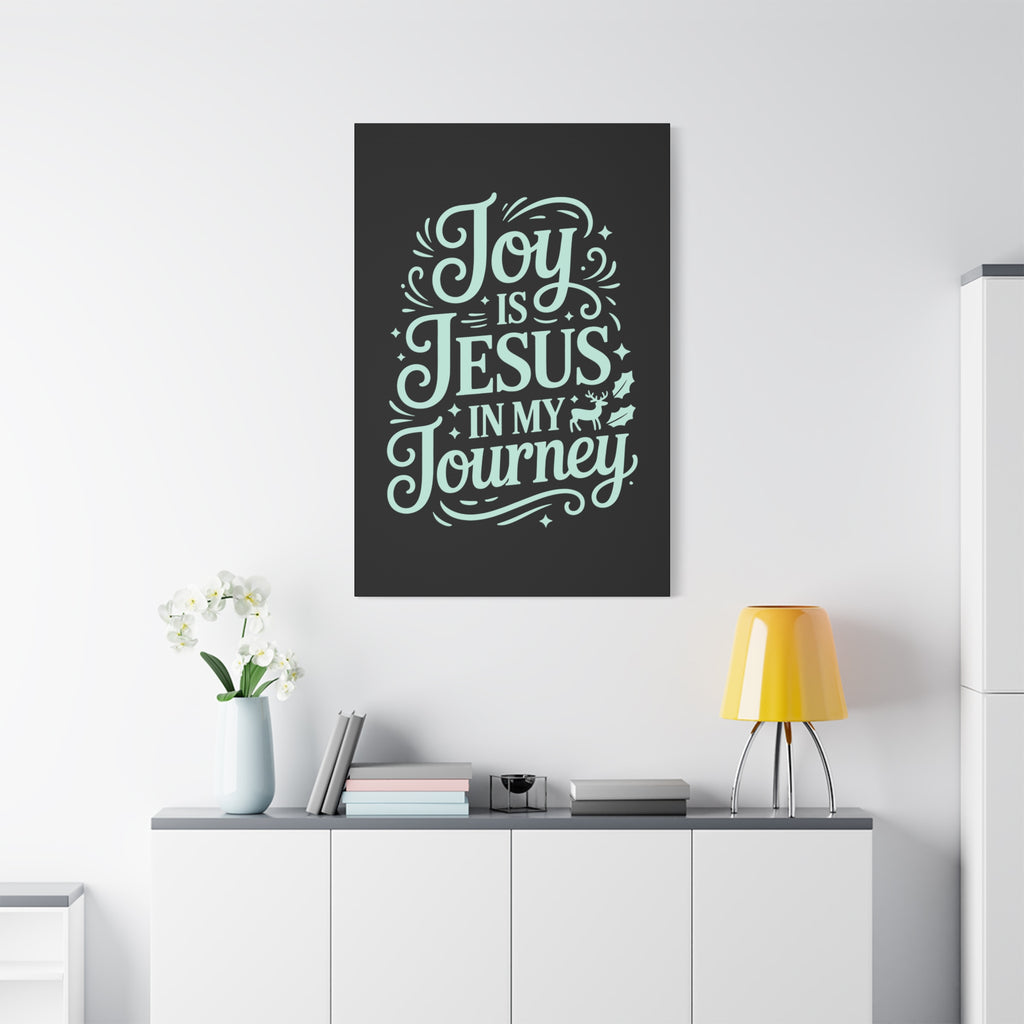 Joy in My Journey Canvas Wall Art, Religious Decor, Christmas Gift, Inspirational Wall Art, Joyful Home Decoration, Faith-Based Art