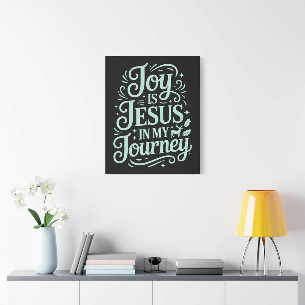 Joy in My Journey Canvas Wall Art, Religious Decor, Christmas Gift, Inspirational Wall Art, Joyful Home Decoration, Faith-Based Art