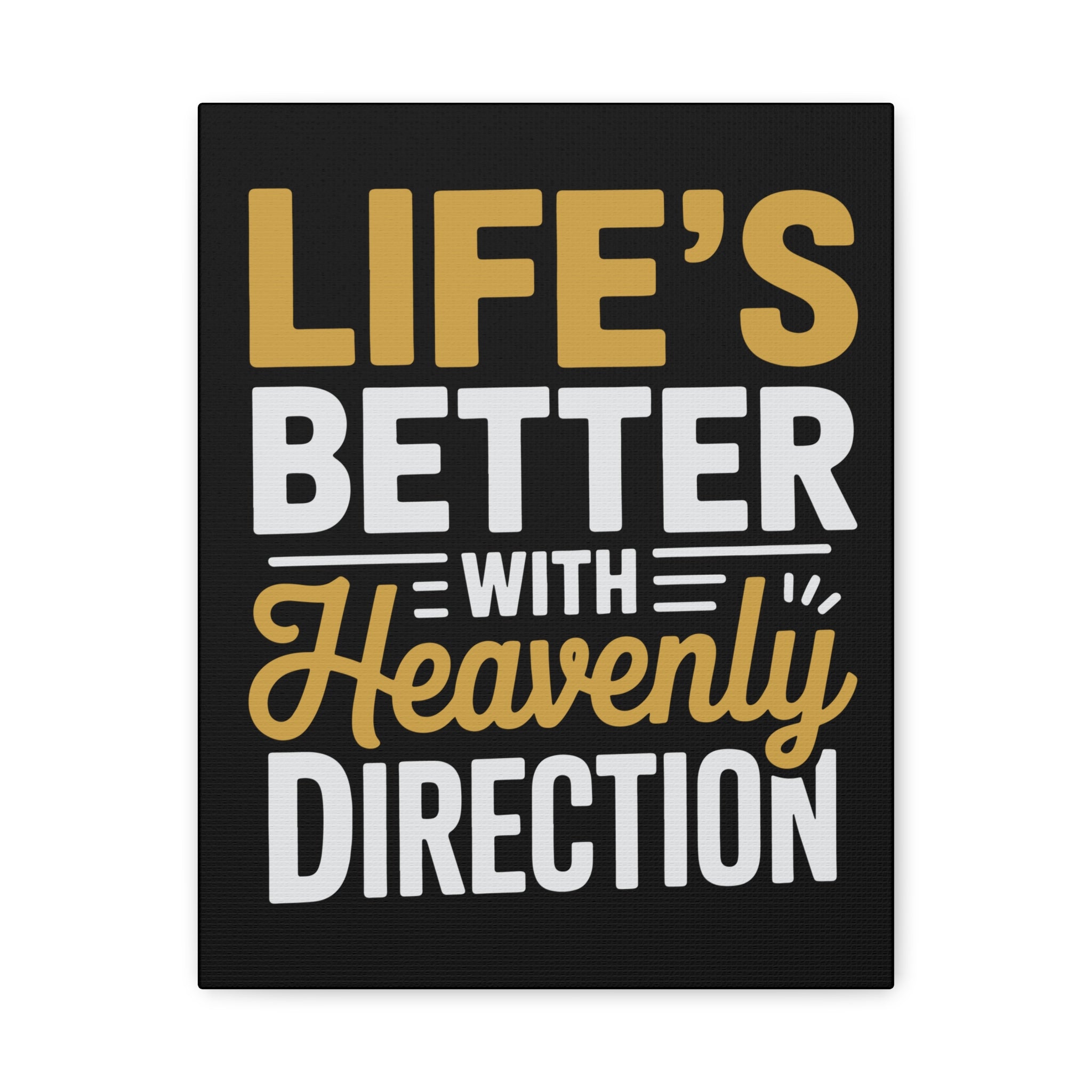 Heavenly Direction Canvas Wall Art, Inspirational Home Decor, Motivational Gift, Modern Wall Hanging, Perfect for Any Room