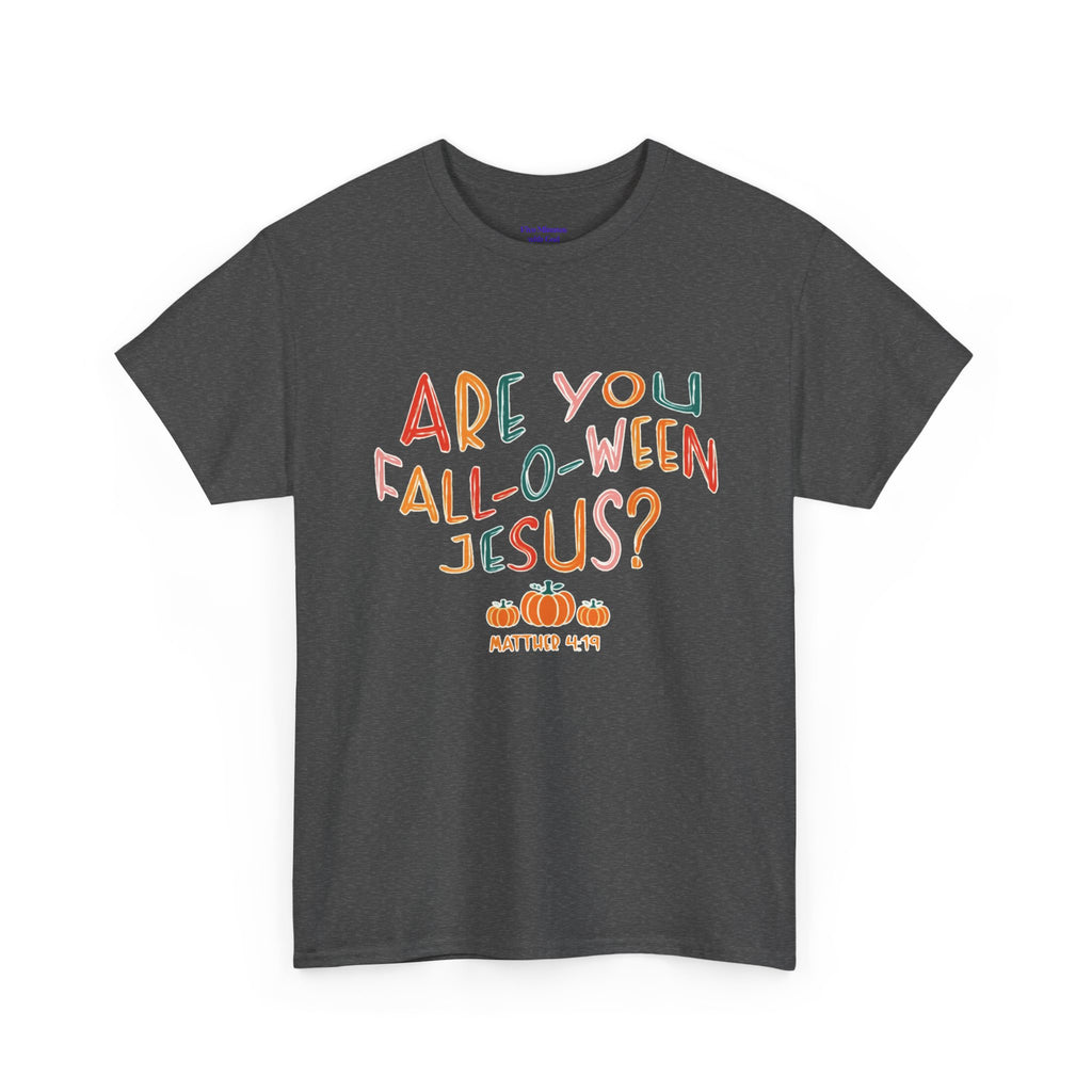Unisex Fall-O-Ween Jesus Tee, Halloween T-Shirt, Christian Apparel, Autumn Fashion, Fun Holiday Shirt, Pumpkin Theme