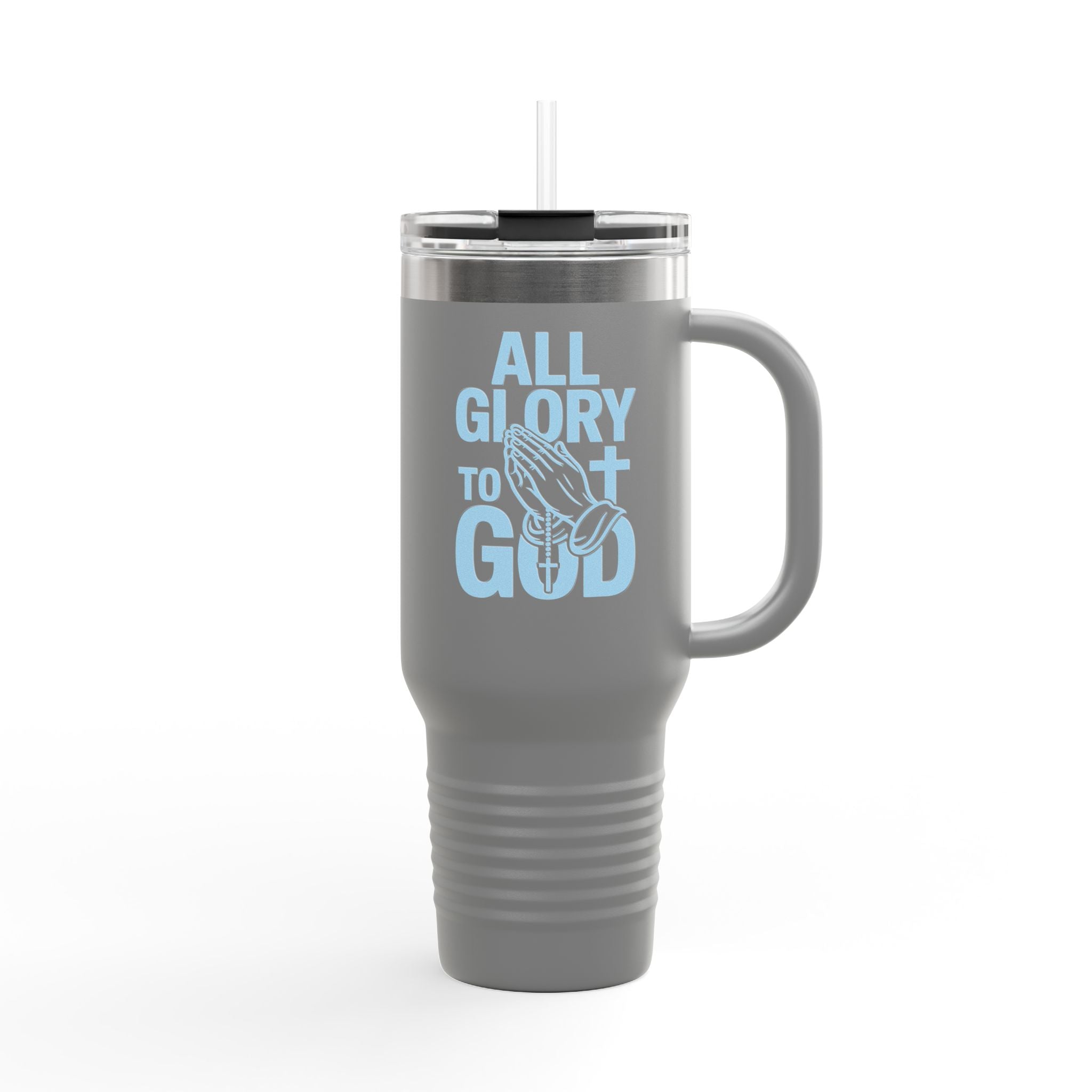 Insulated Travel Mug with Inspirational Quote, Perfect for Coffee Lovers, Bible Verses, Gift for Him/Her, Reusable Drinkware