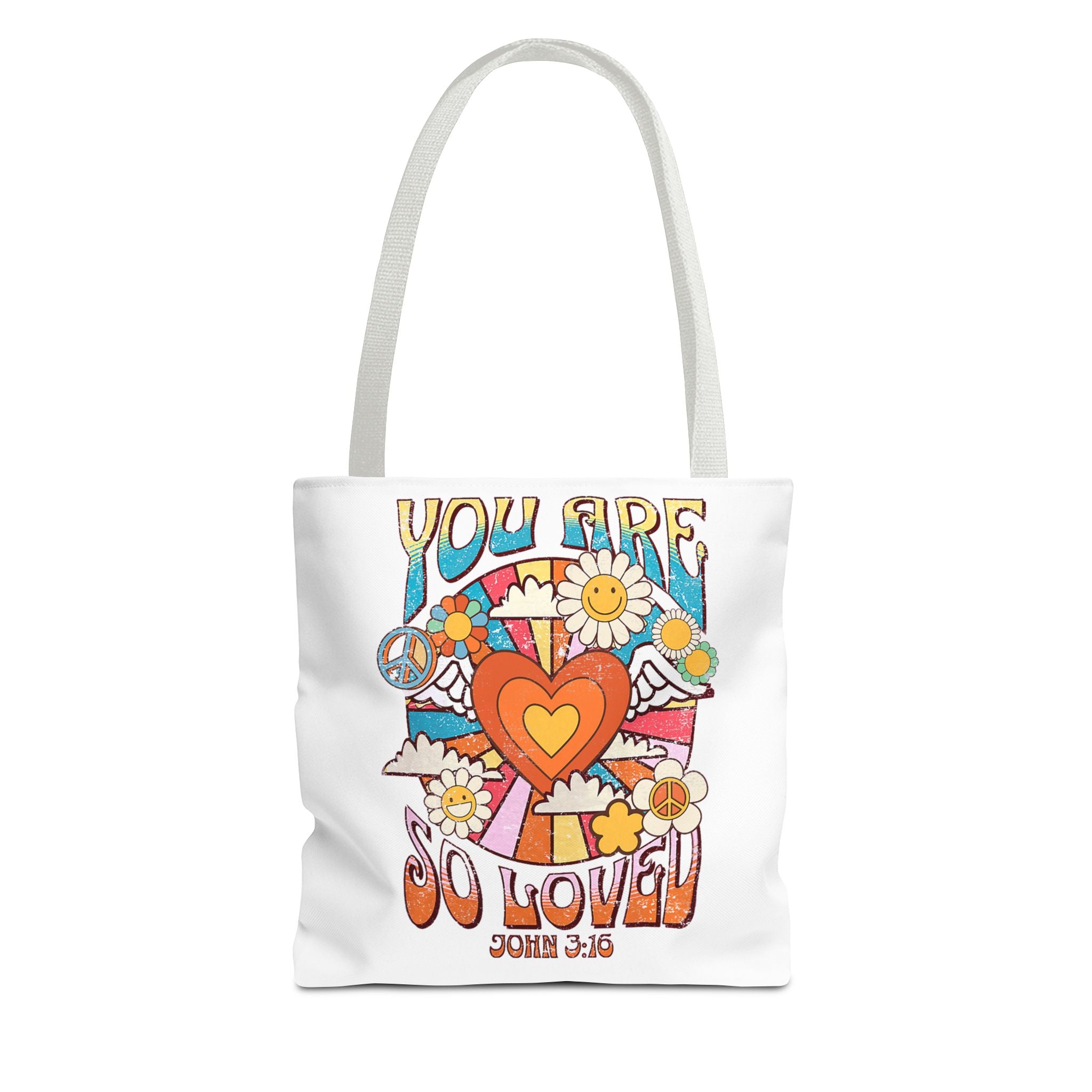 Colorful Inspirational Tote Bag, Versatile Shopping Bag, Faith-Based Gift, Motivational Carryall, Perfect for Any Occasion