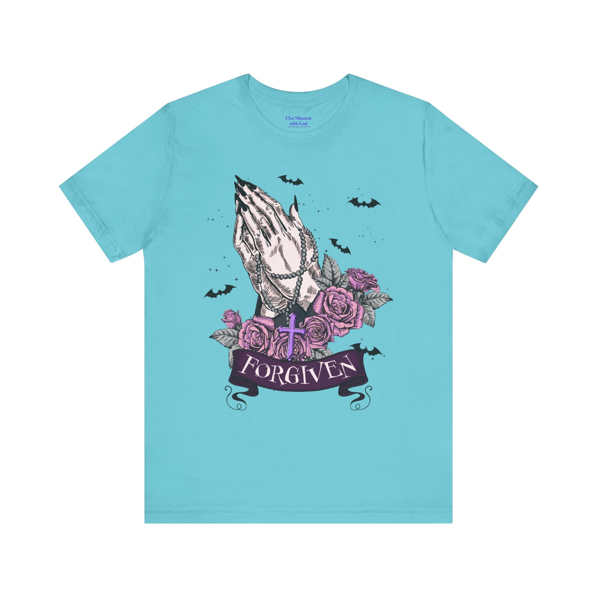 Forgiven Graphic Tee - Unisex Jersey Short Sleeve Shirt, Spiritual Apparel, Gift for Believers, Casual Outfit, Faith Inspired Fashion