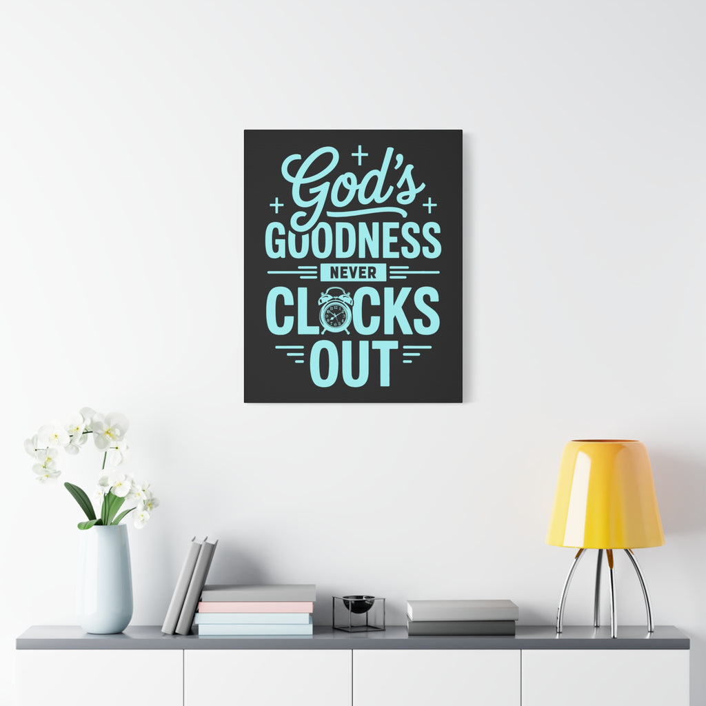Inspirational Canvas Wall Art, Motivational Decor, Faith-Based Gift, Home Decoration, Religious Wall Art, God's Goodness