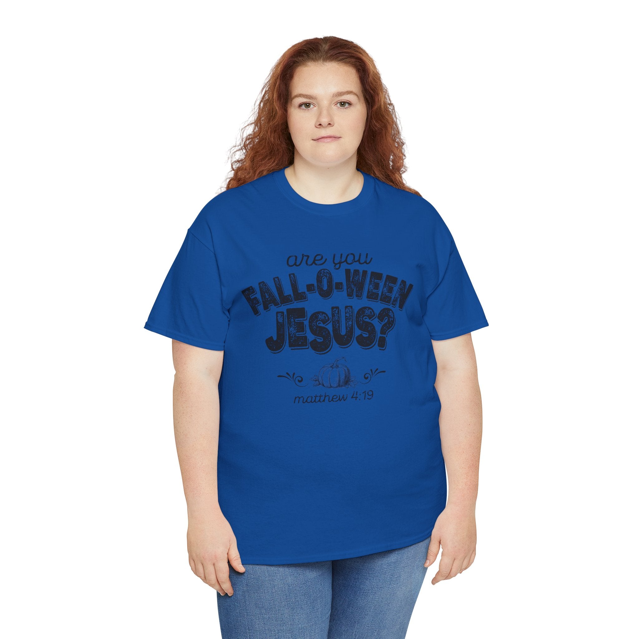 Fall-Themed Tee, Are You Fall-O-Ween Jesus, Unisex Cotton Shirt, Funny Fall Apparel, Halloween T-Shirt, Thanksgiving Gift Ideas