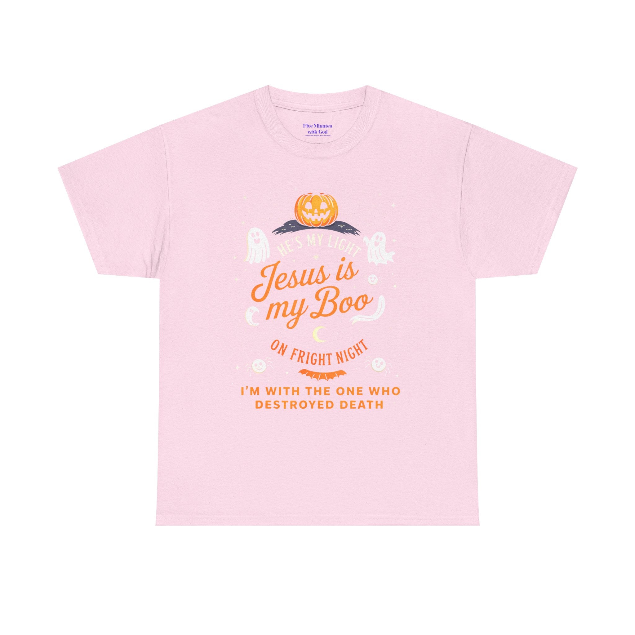 Halloween Faith Tee - Jesus is My Boo, Unisex T-Shirt for Halloween, Christian Halloween Shirt, Gift for Christian Friends, Spooky [...]