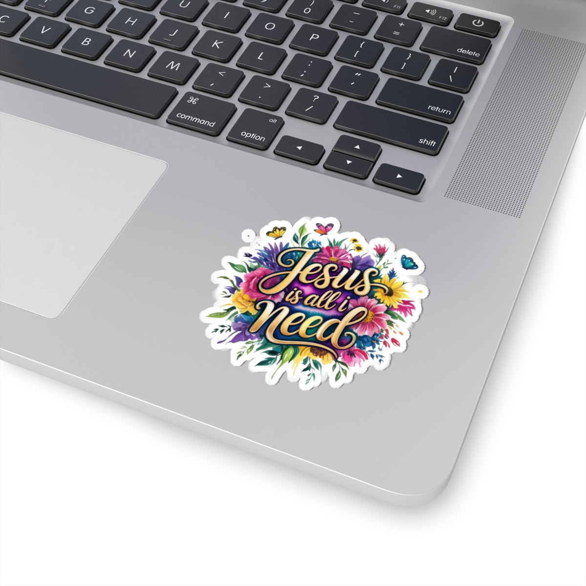 Vibrant Jesus Stickers for Faith Lovers, Floral Laptop Decor, Religious Gifts, Journal & Scrapbook Accents, Spiritual Affirmations