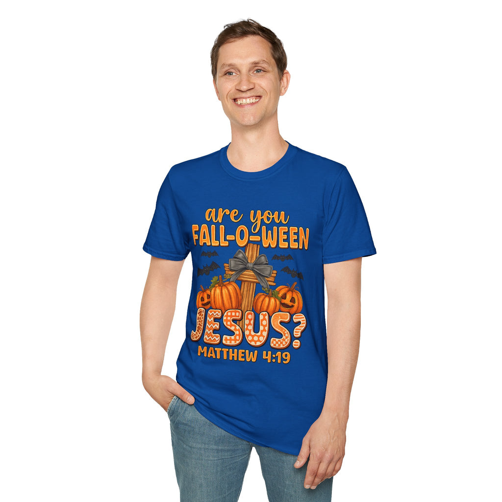 Funny Christian Halloween T-Shirt, Jesus Pumpkin Tee, Unisex Fall Shirt, Autumn Festive Apparel, Holiday Gift Idea
