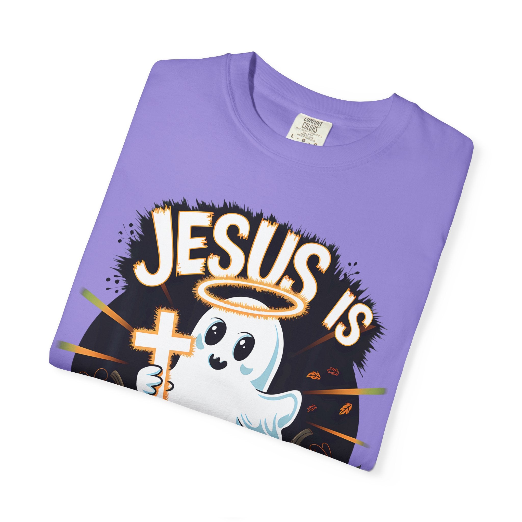 Halloween T-Shirt, Jesus is My Boo Tee, Unisex Ghost Shirt, Fall Apparel, Christian Halloween Gift