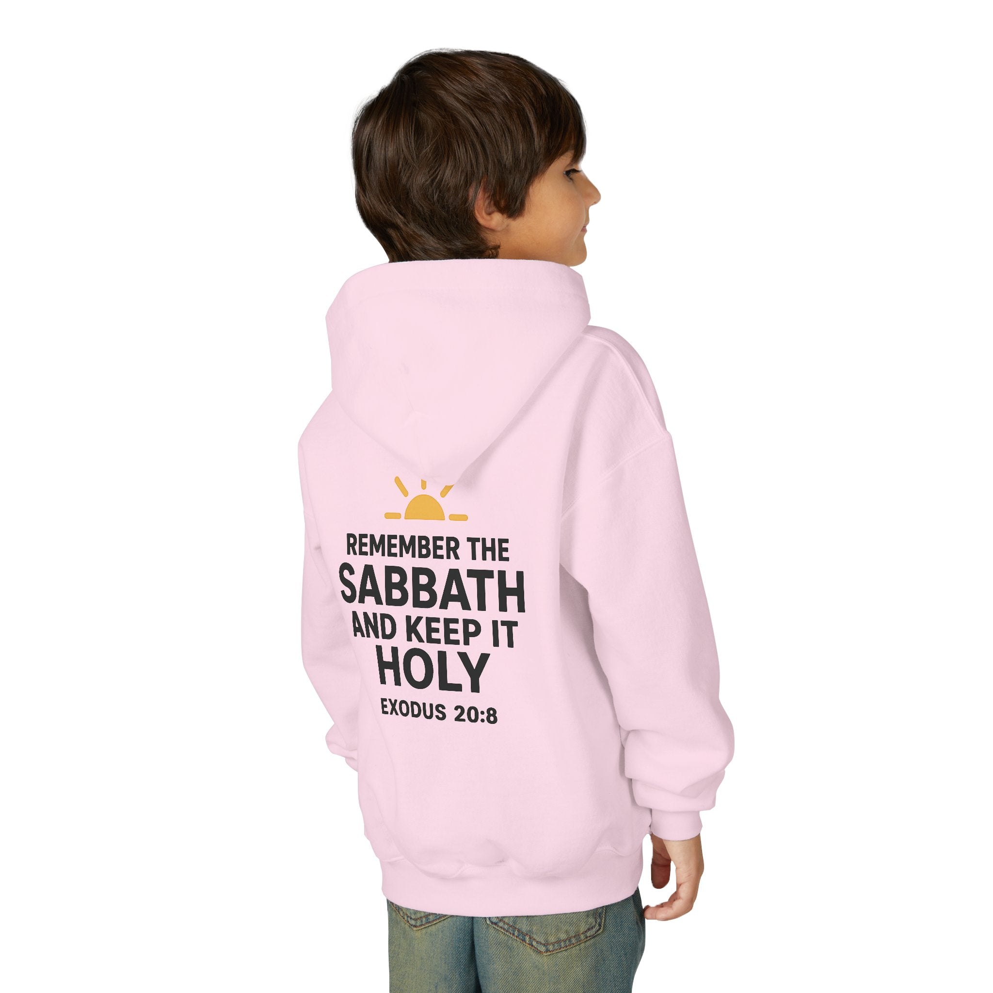 Sabbath Mode Youth Hoodie, Comfortable Hooded Sweatshirt for Kids, Perfect for Religious Observances, Christian Gift, Sunday Wear