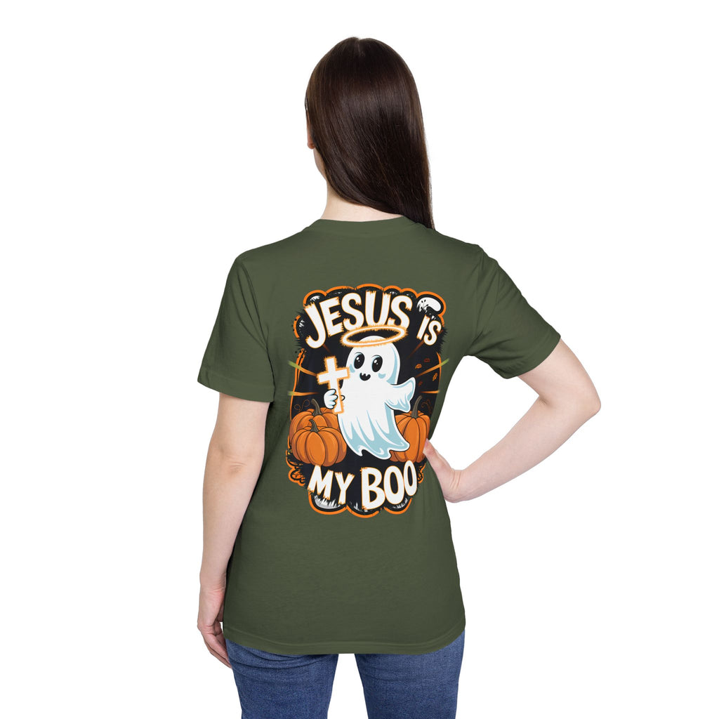 Halloween Christian Ghost T-Shirt, Boo-lieve in Jesus Shirt, Cute Halloween Apparel, Faith-Based Tee, Fall Celebration Top, Spooky [...]