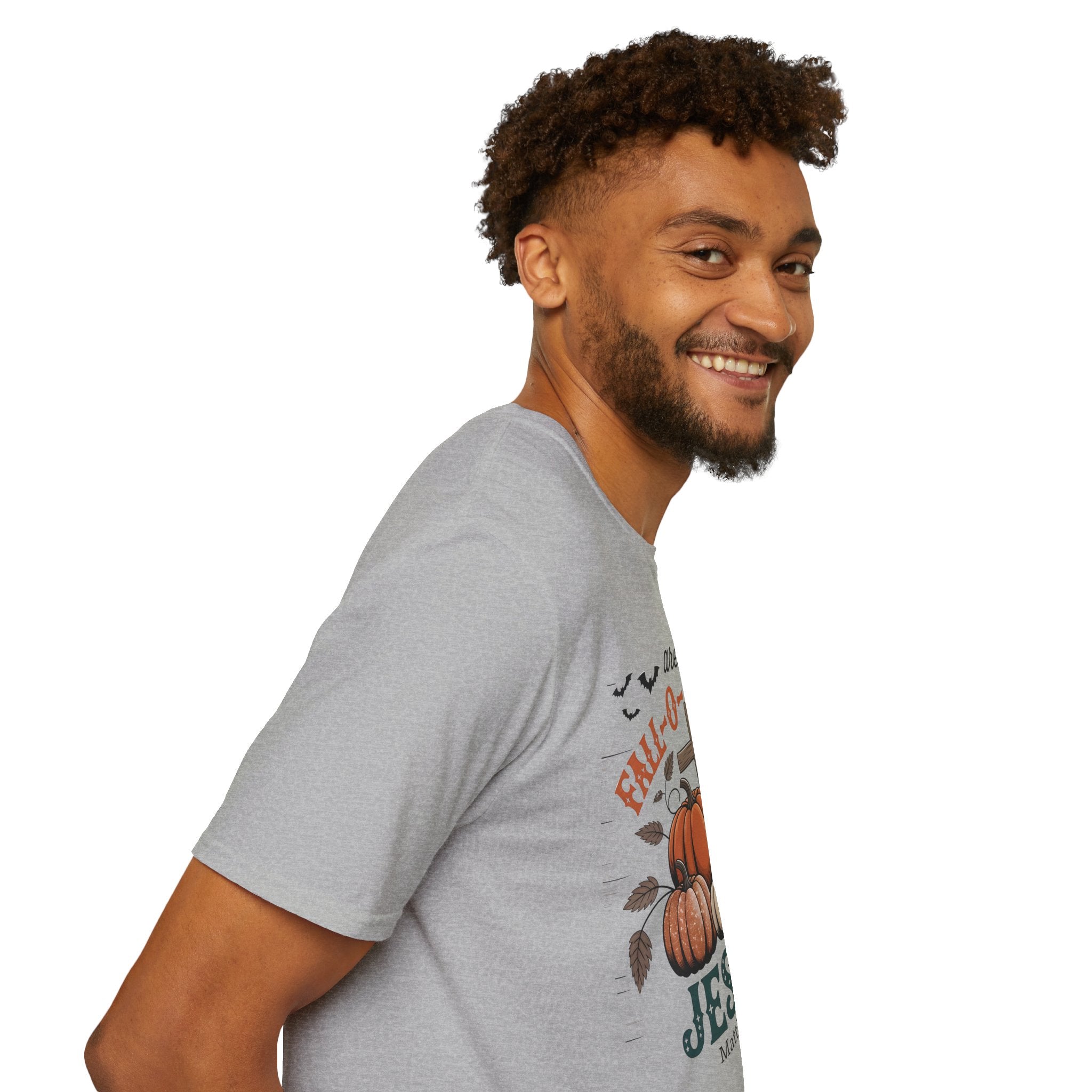 Fall-Themed T-Shirt: Are You Fall-O-Ween Jesus? Halloween Tee, Unisex Shirt, Autumn Apparel, Faith-Based Gift, Seasonal Wear