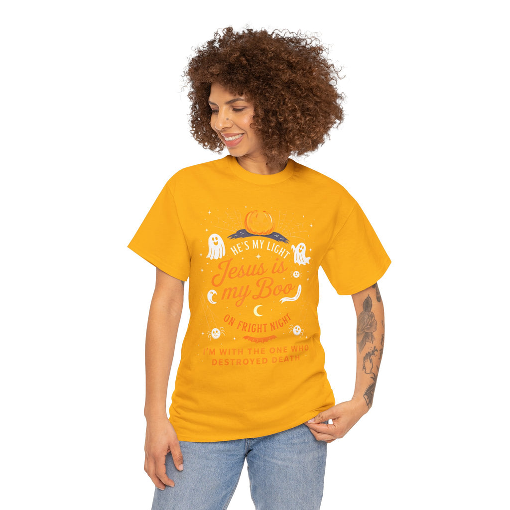 Halloween Faith Tee - Jesus is My Boo, Unisex T-Shirt for Halloween, Christian Halloween Shirt, Gift for Christian Friends, Spooky [...]