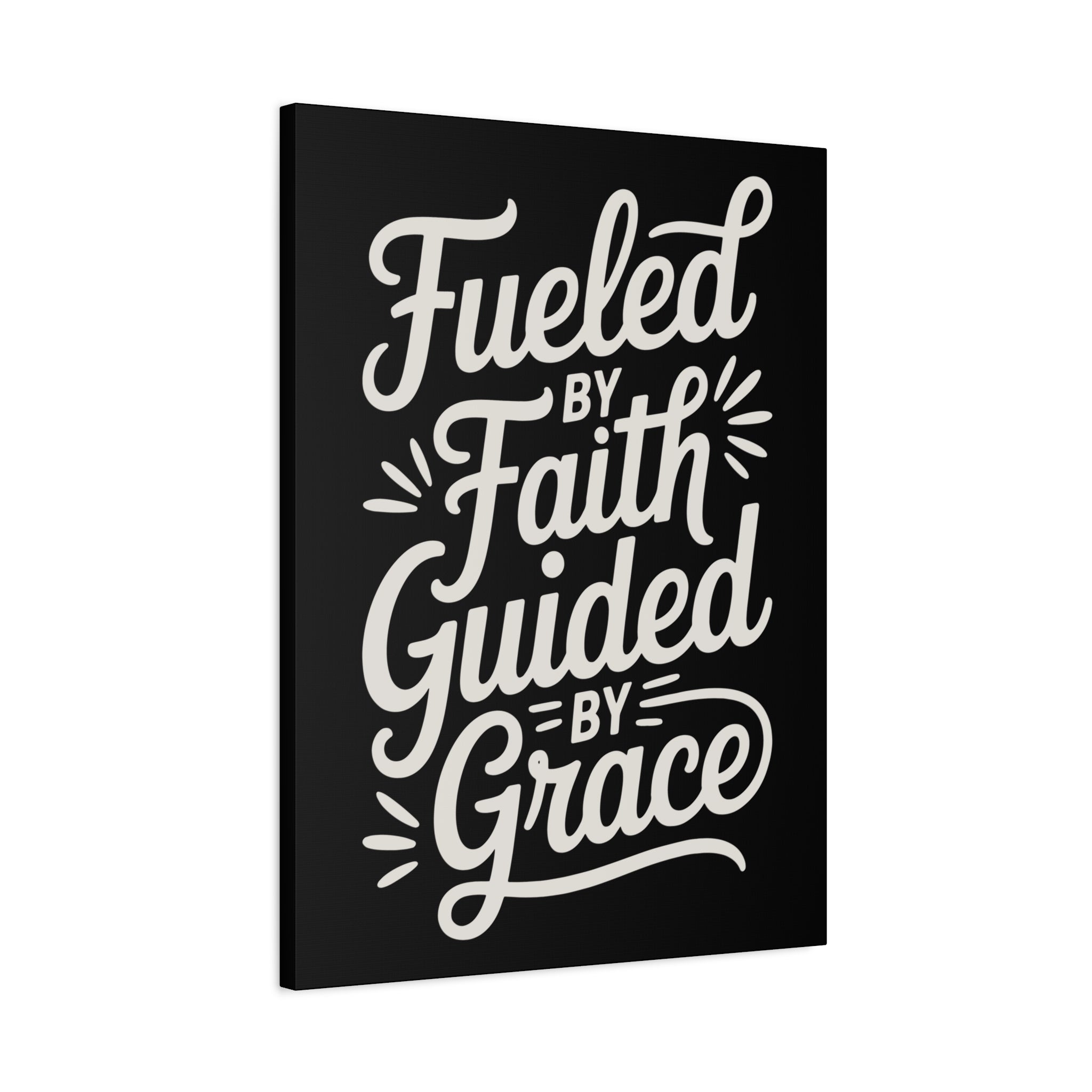 Stretched Canvas Art, Motivational Wall Decor, Home Inspirational Art, Faith-Based Decor, Gift for Faith Lovers