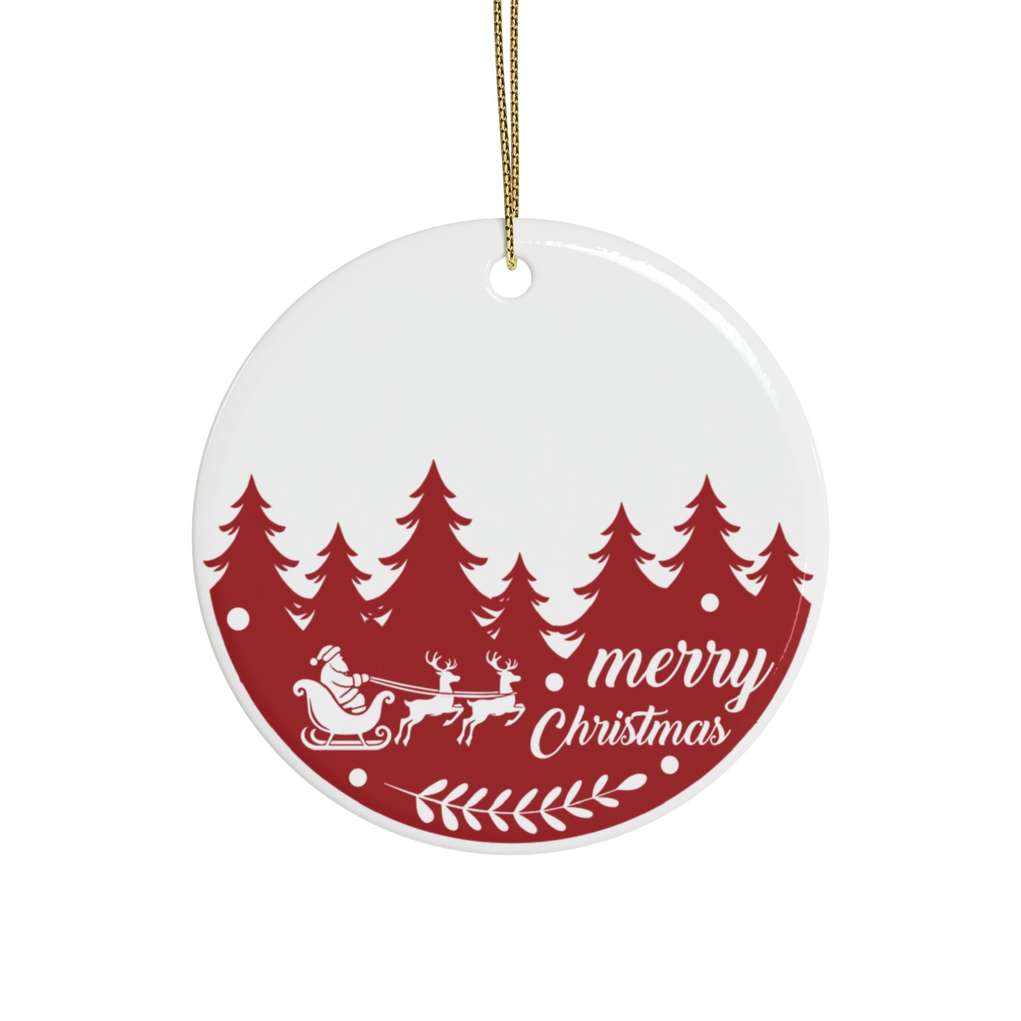 Merry Christmas Ceramic Ornaments, Festive Tree Decor, Holiday Gift, Set of 1-20, Personalized Christmas Ornaments
