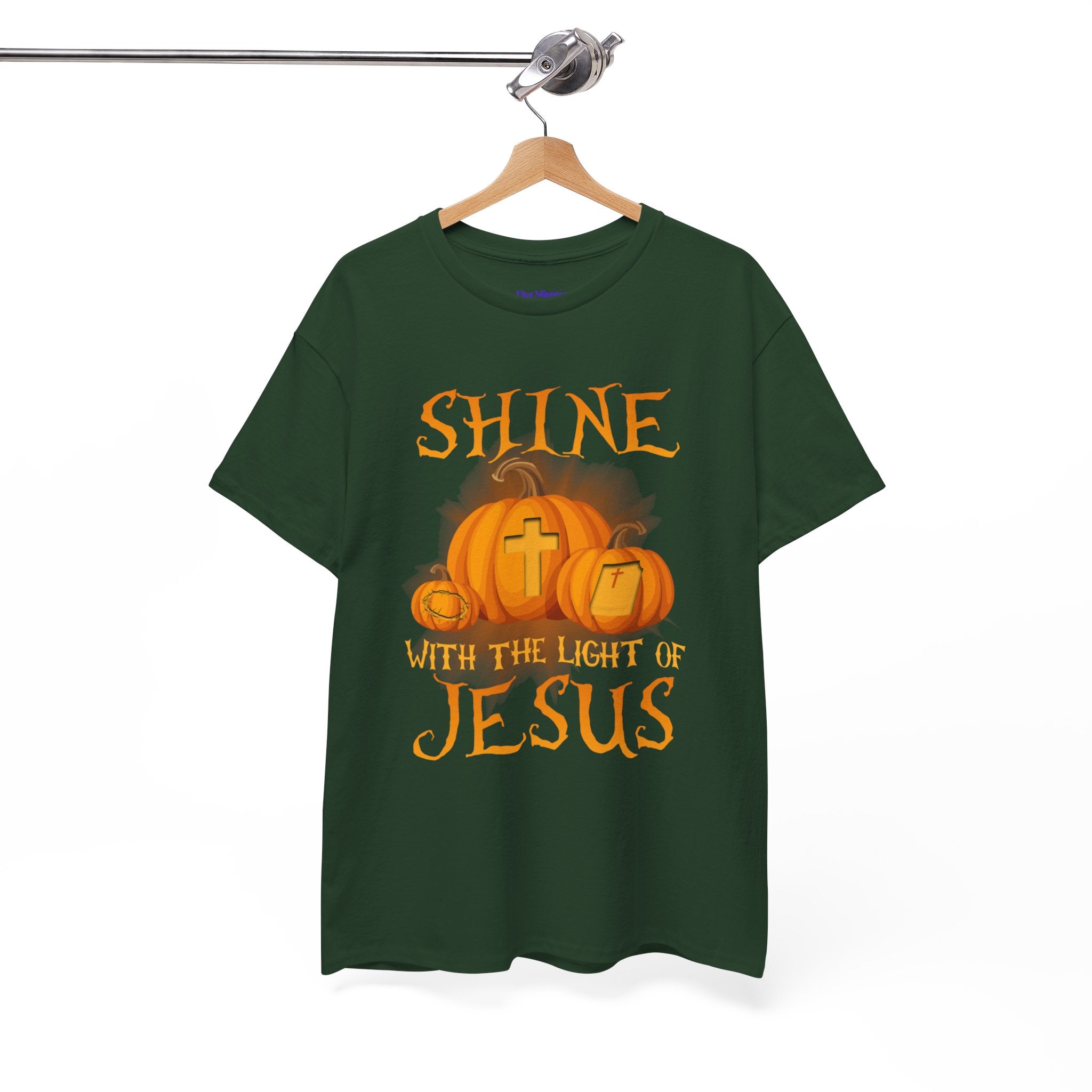 Pumpkin Jesus Unisex Cotton Tee, Faith Tee, Harvest Shirt, Fall Apparel, Christian T-Shirt