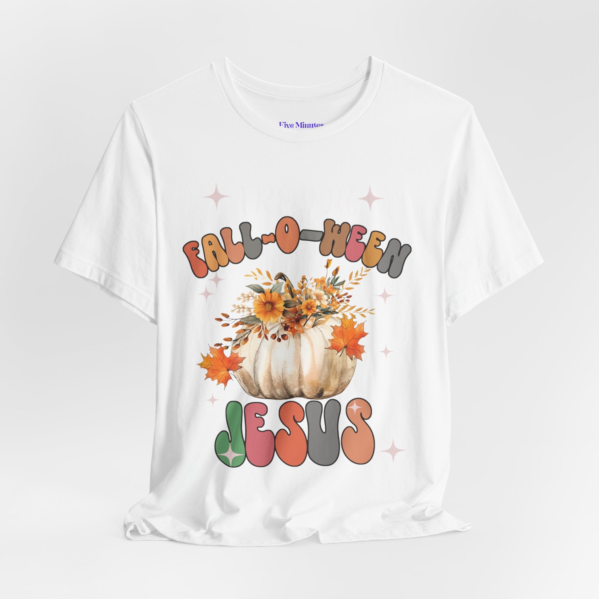Fall-Themed Jesus Tee, Unisex Jersey T-Shirt, Cozy Autumn Apparel, Thanksgiving Gift, Fall Celebration Shirt, Christian Fashion