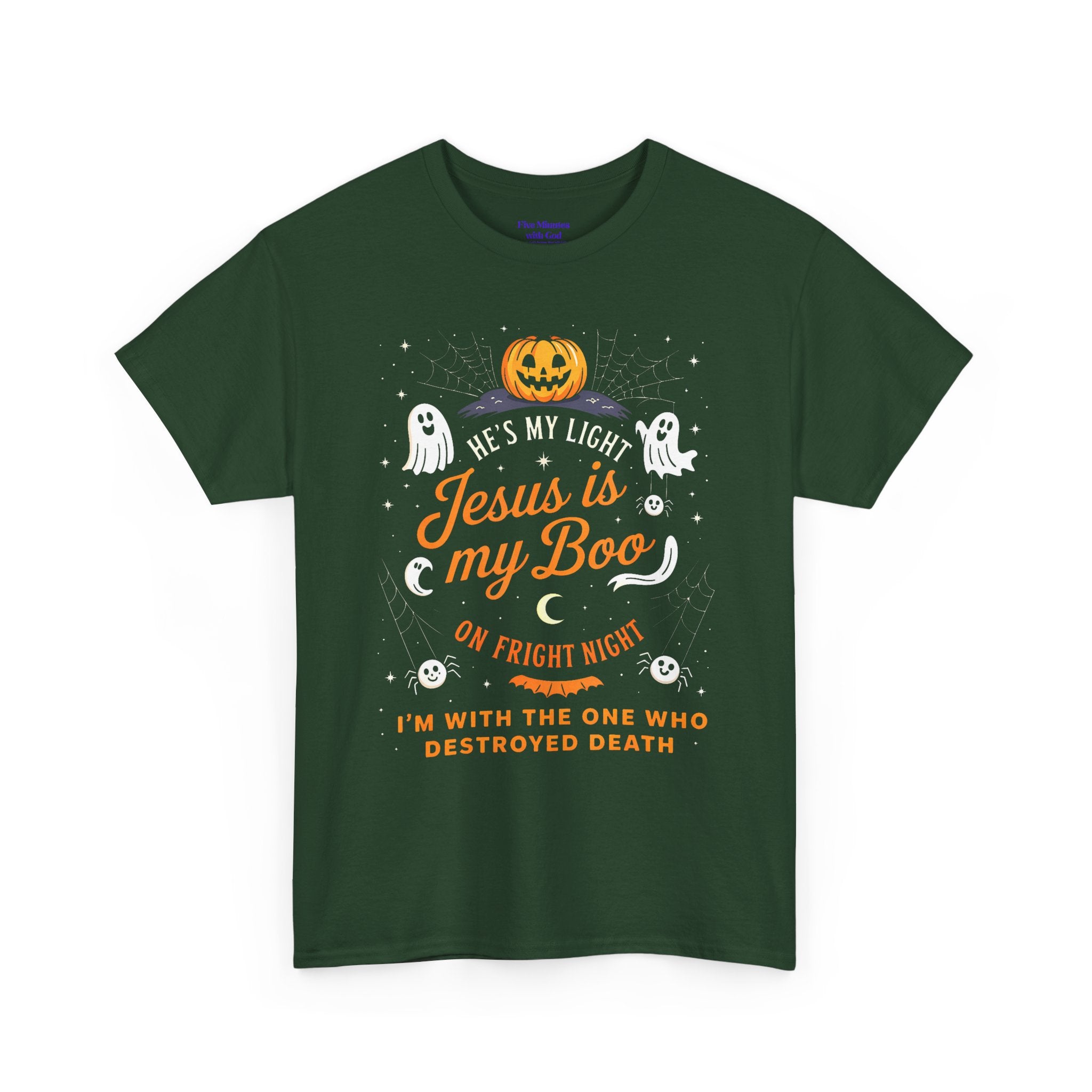 Halloween Faith Tee - Jesus is My Boo, Unisex T-Shirt for Halloween, Christian Halloween Shirt, Gift for Christian Friends, Spooky [...]