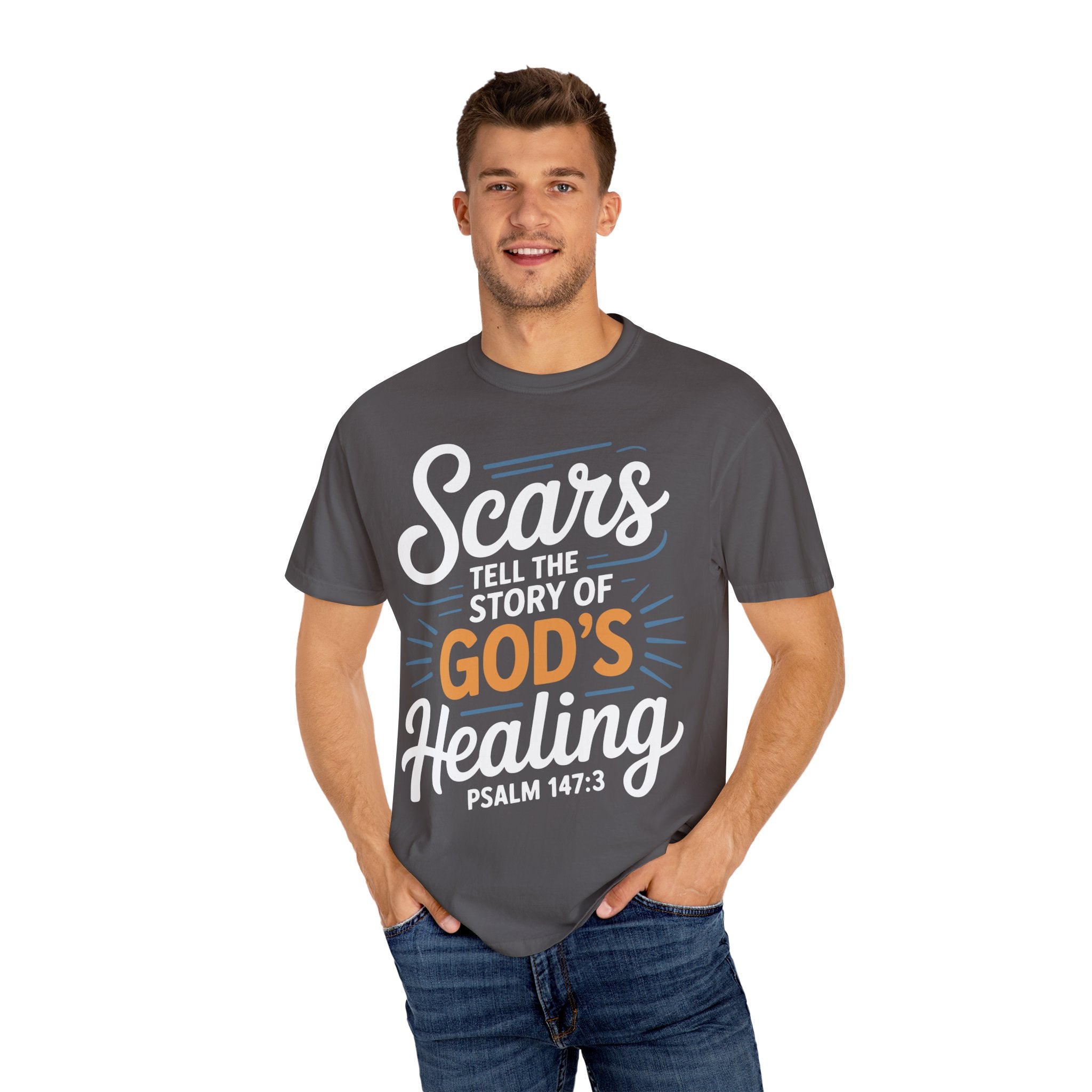 Healing Message Unisex T-Shirt - Scars Tell the Story of God's Healing