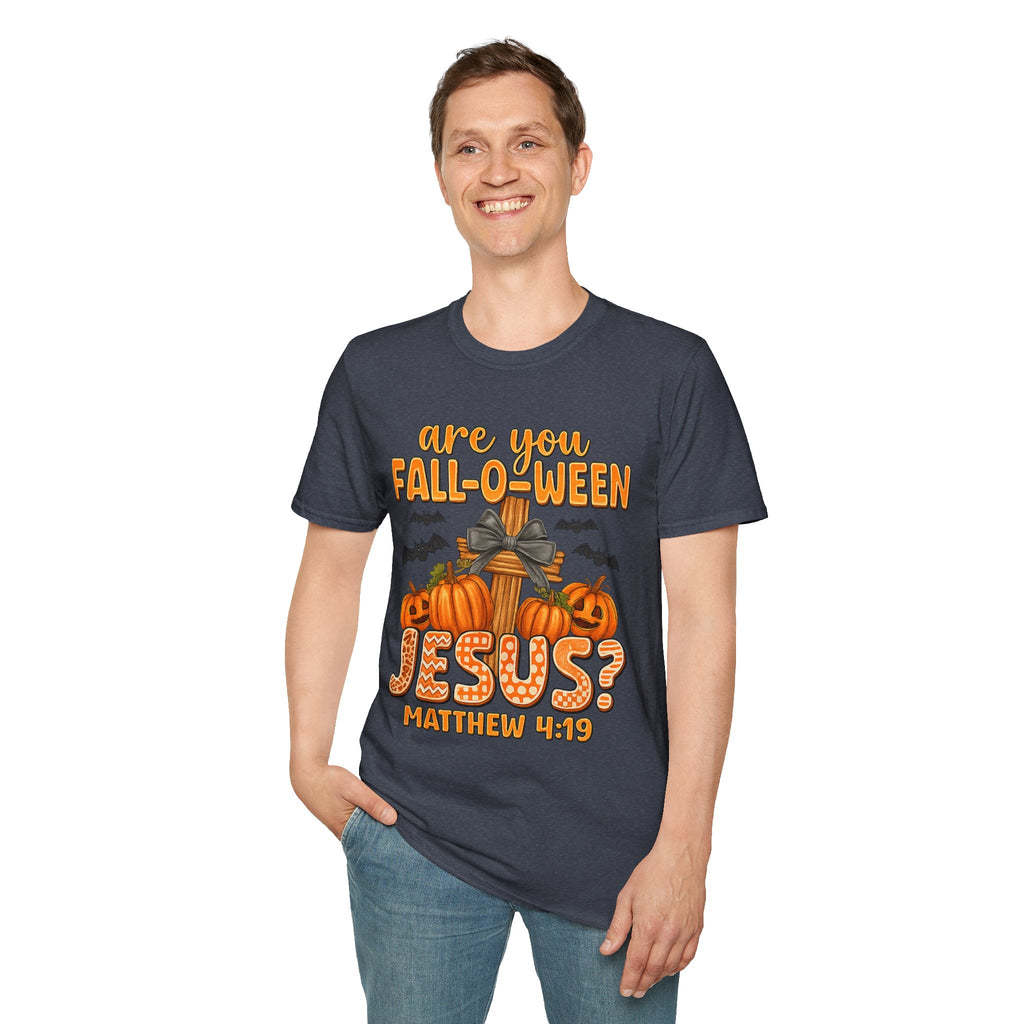 Funny Christian Halloween T-Shirt, Jesus Pumpkin Tee, Unisex Fall Shirt, Autumn Festive Apparel, Holiday Gift Idea