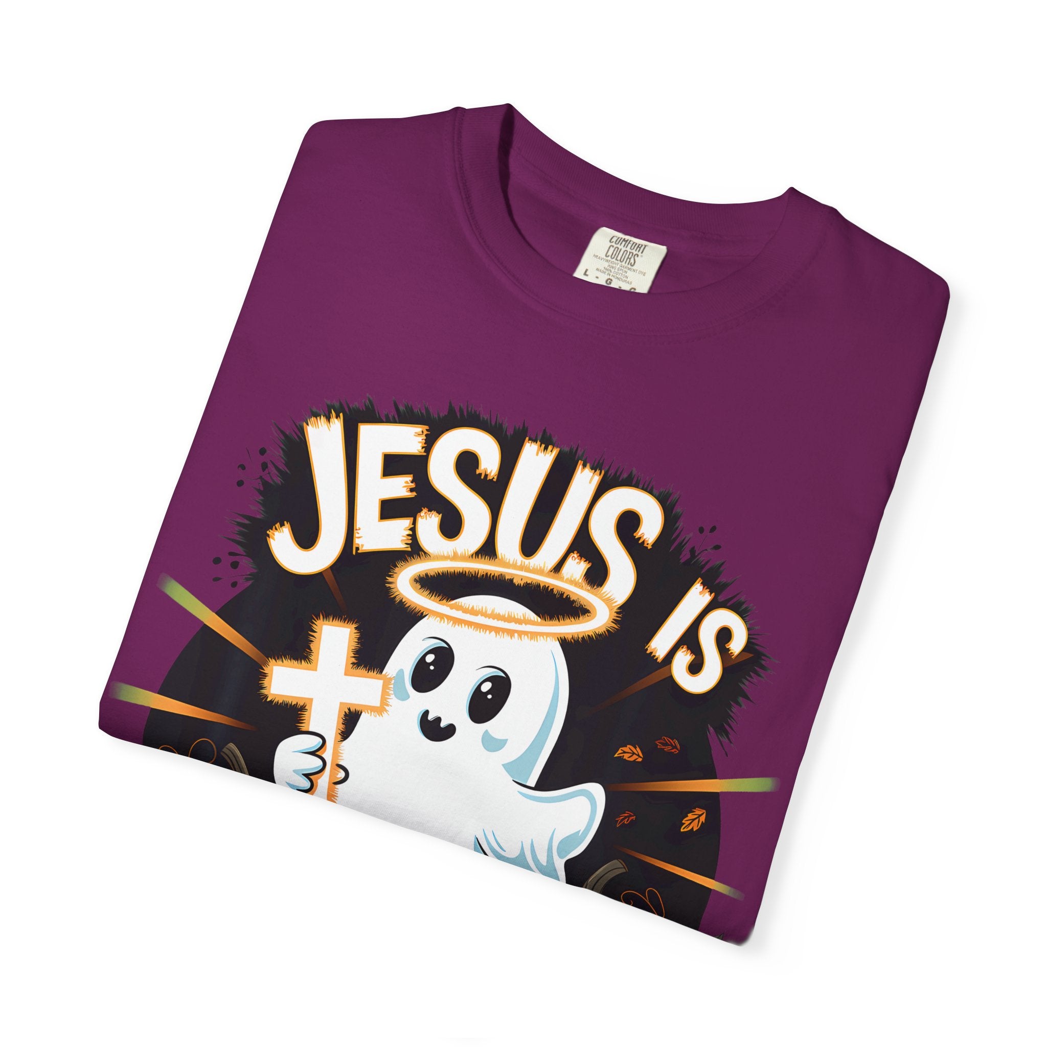 Halloween T-Shirt, Jesus is My Boo Tee, Unisex Ghost Shirt, Fall Apparel, Christian Halloween Gift
