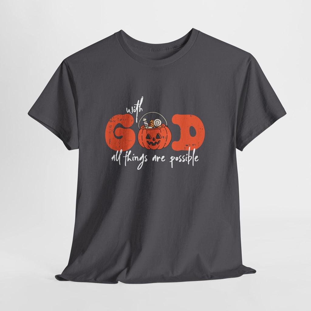 Faith-Inspired Unisex Tee - God All Things Are Possible Shirt