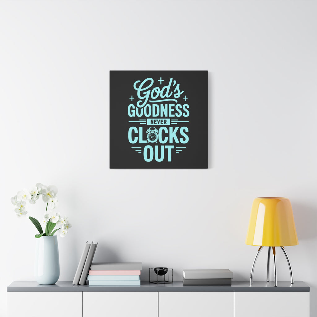 Inspirational Canvas Wall Art, Motivational Decor, Faith-Based Gift, Home Decoration, Religious Wall Art, God's Goodness