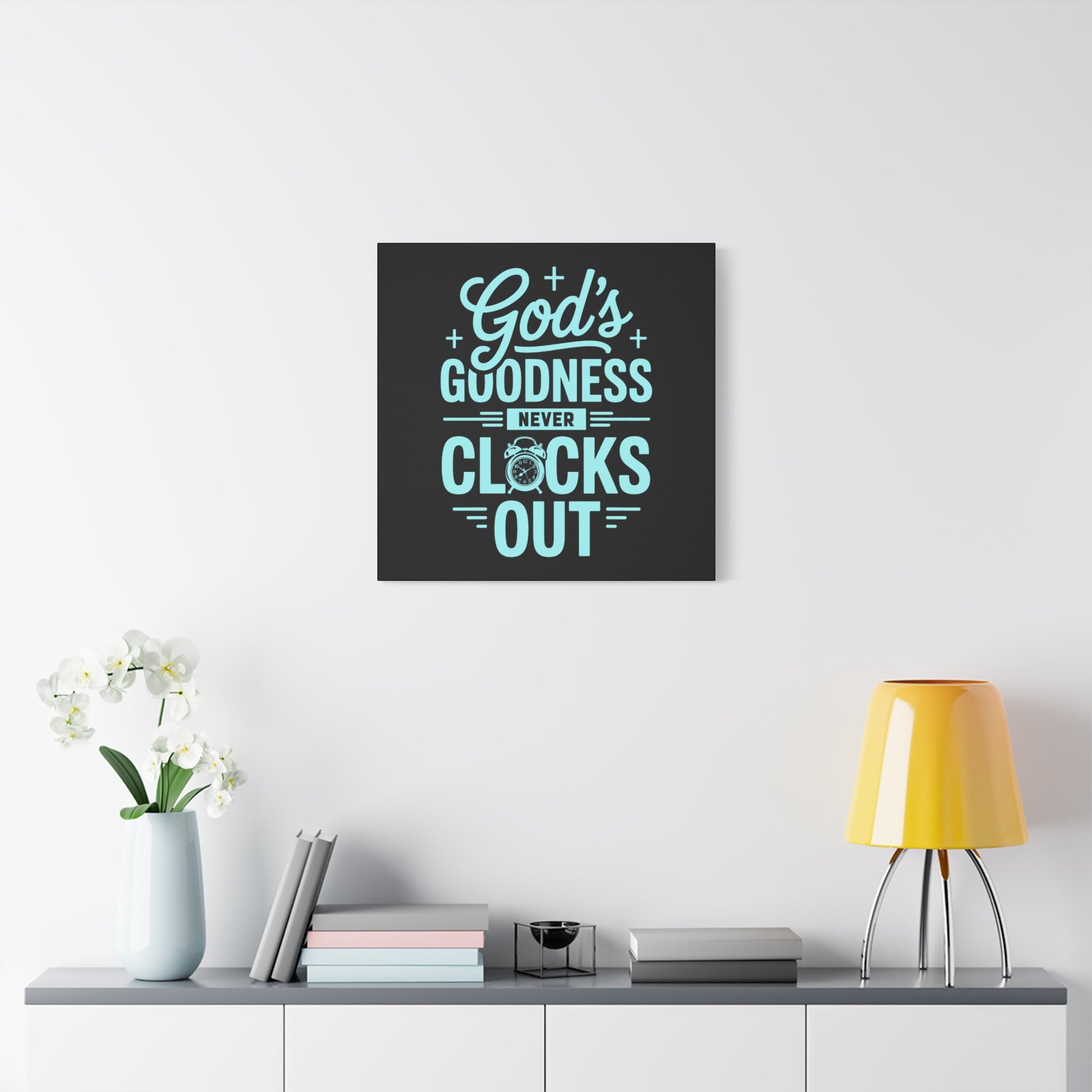 Inspirational Canvas Wall Art, Motivational Decor, Faith-Based Gift, Home Decoration, Religious Wall Art, God's Goodness