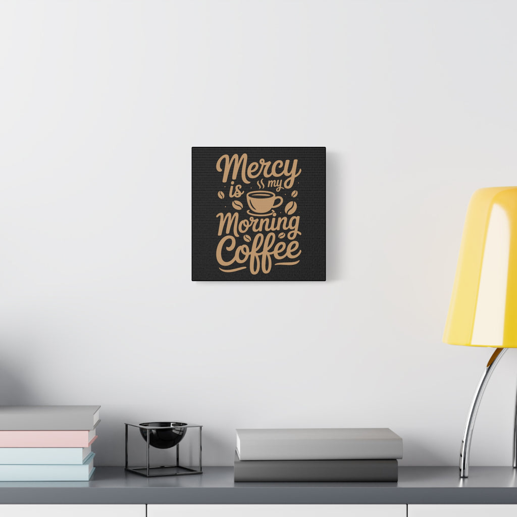 Coffee-Themed Canvas Art Print, Wall Decor for Coffee Lovers, Inspirational Home Decoration, Gift for Friends and Family