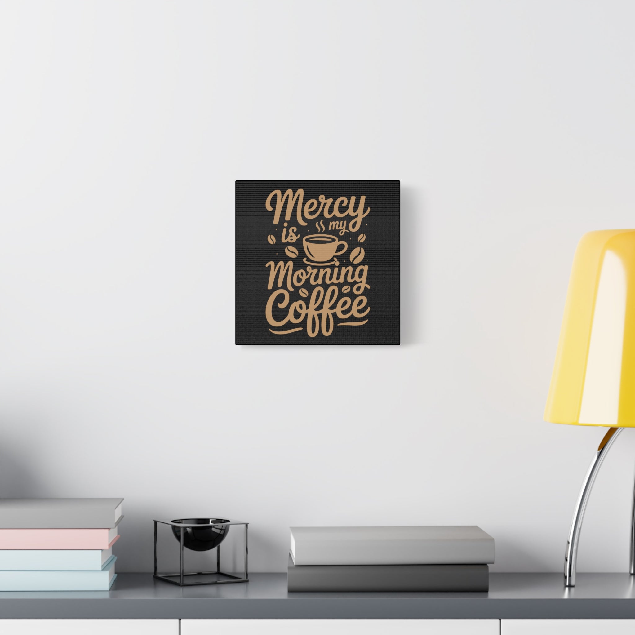 Coffee-Themed Canvas Art Print, Wall Decor for Coffee Lovers, Inspirational Home Decoration, Gift for Friends and Family