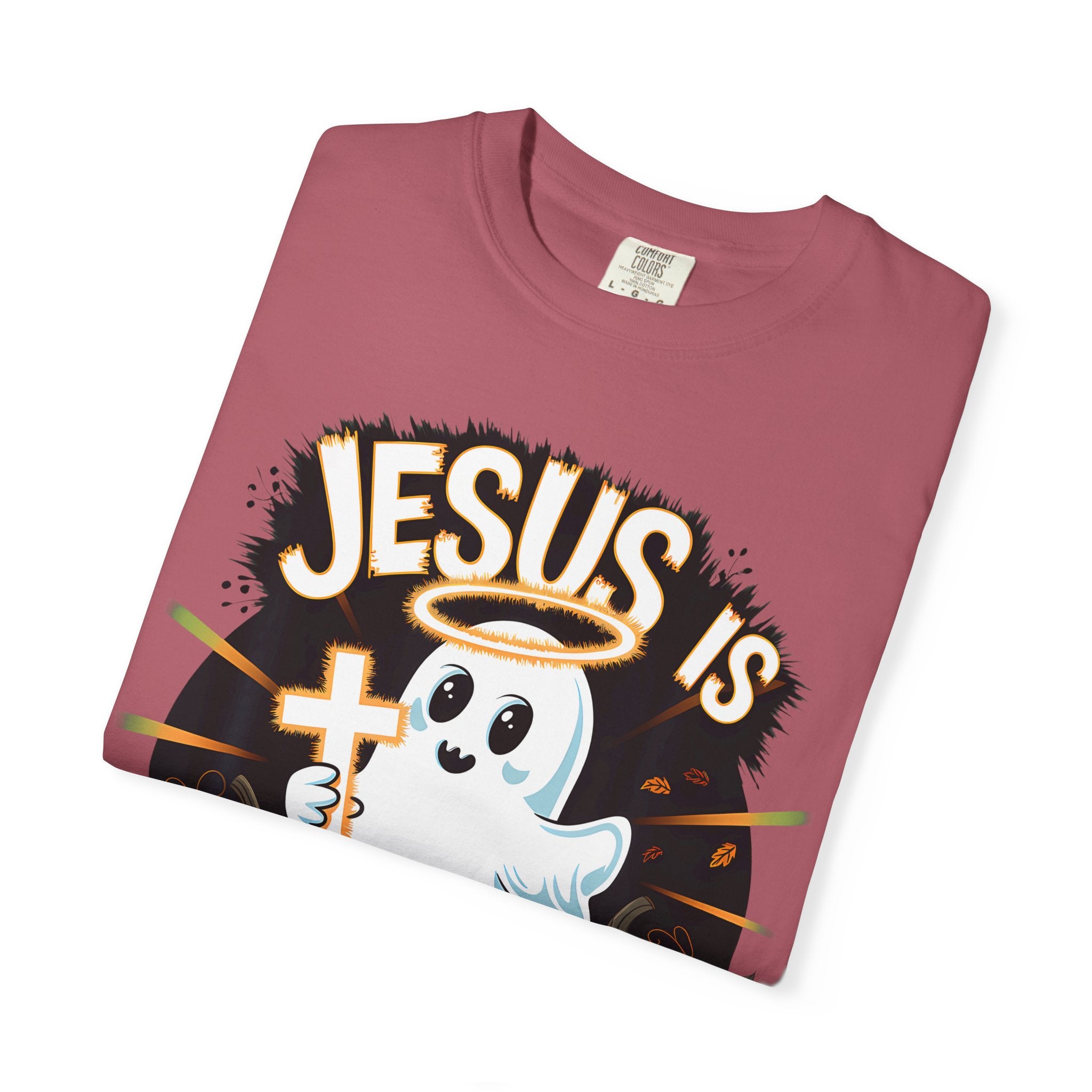 Halloween T-Shirt, Jesus is My Boo Tee, Unisex Ghost Shirt, Fall Apparel, Christian Halloween Gift