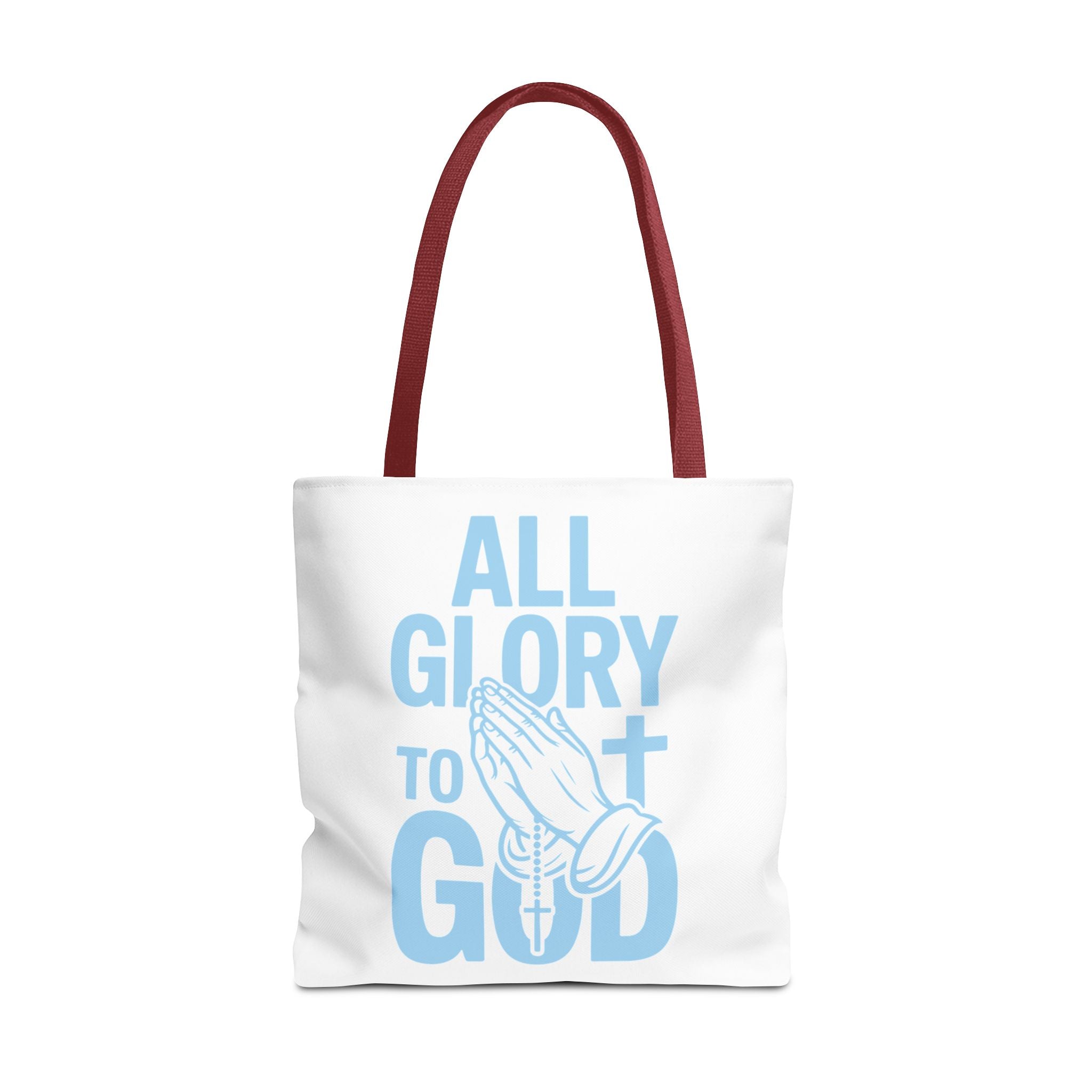 Faith-Inspired Tote Bag, All Glory to God, Christian Gift, Reusable Shopping Bag, Inspirational Tote, Church Event Carryall