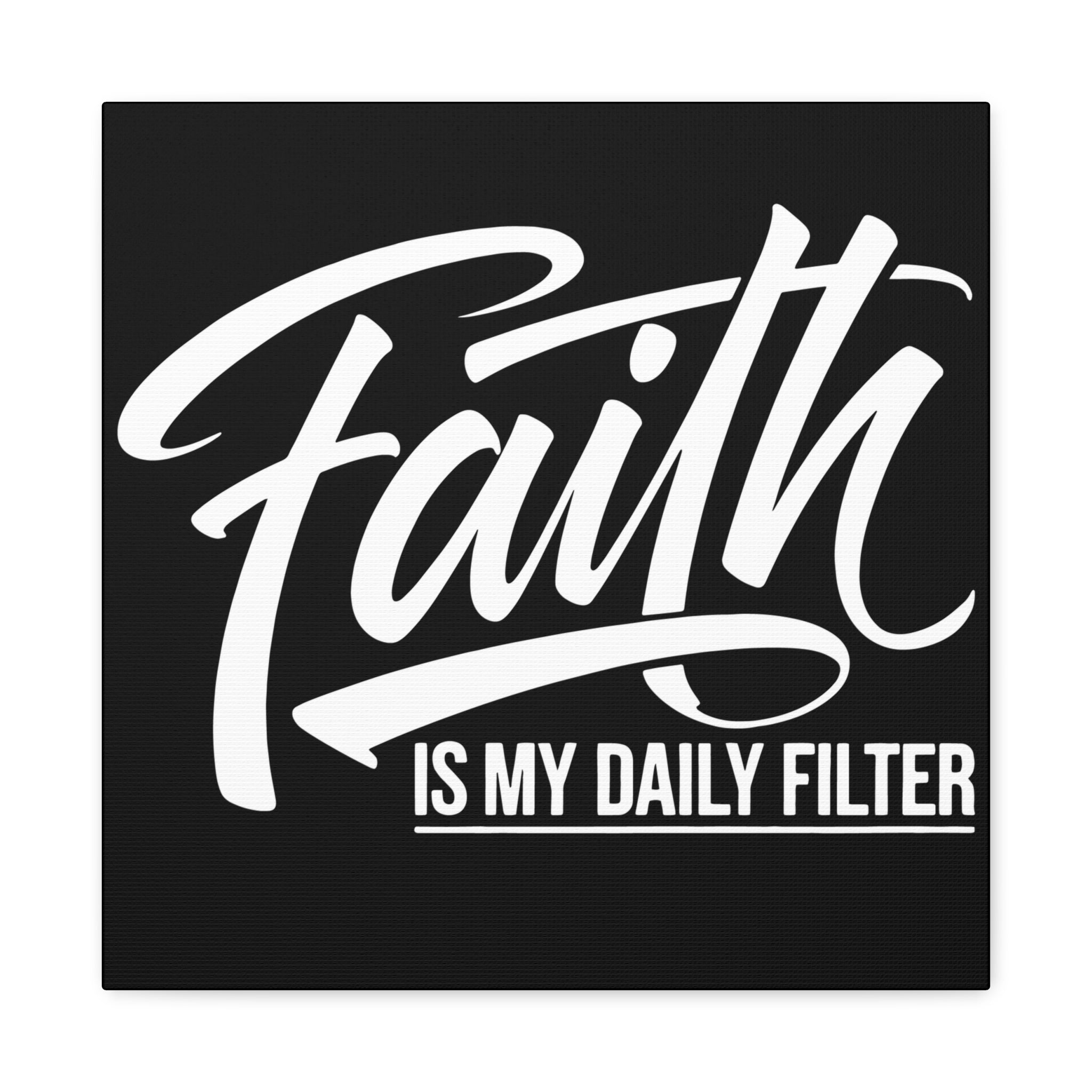 Inspirational Canvas Wall Art, Faith Quote Decor, Motivational Home Decor, Gray Wall Hanging, Gift for Faith Lovers