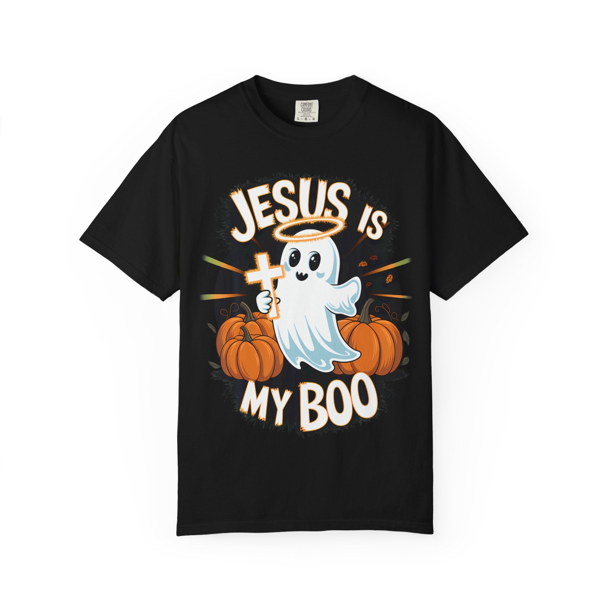 Halloween T-Shirt, Jesus is My Boo Tee, Unisex Ghost Shirt, Fall Apparel, Christian Halloween Gift