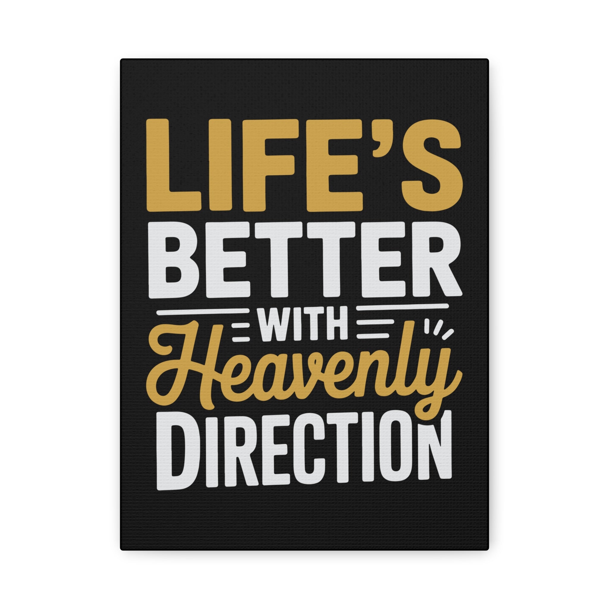 Heavenly Direction Canvas Wall Art, Inspirational Home Decor, Motivational Gift, Modern Wall Hanging, Perfect for Any Room
