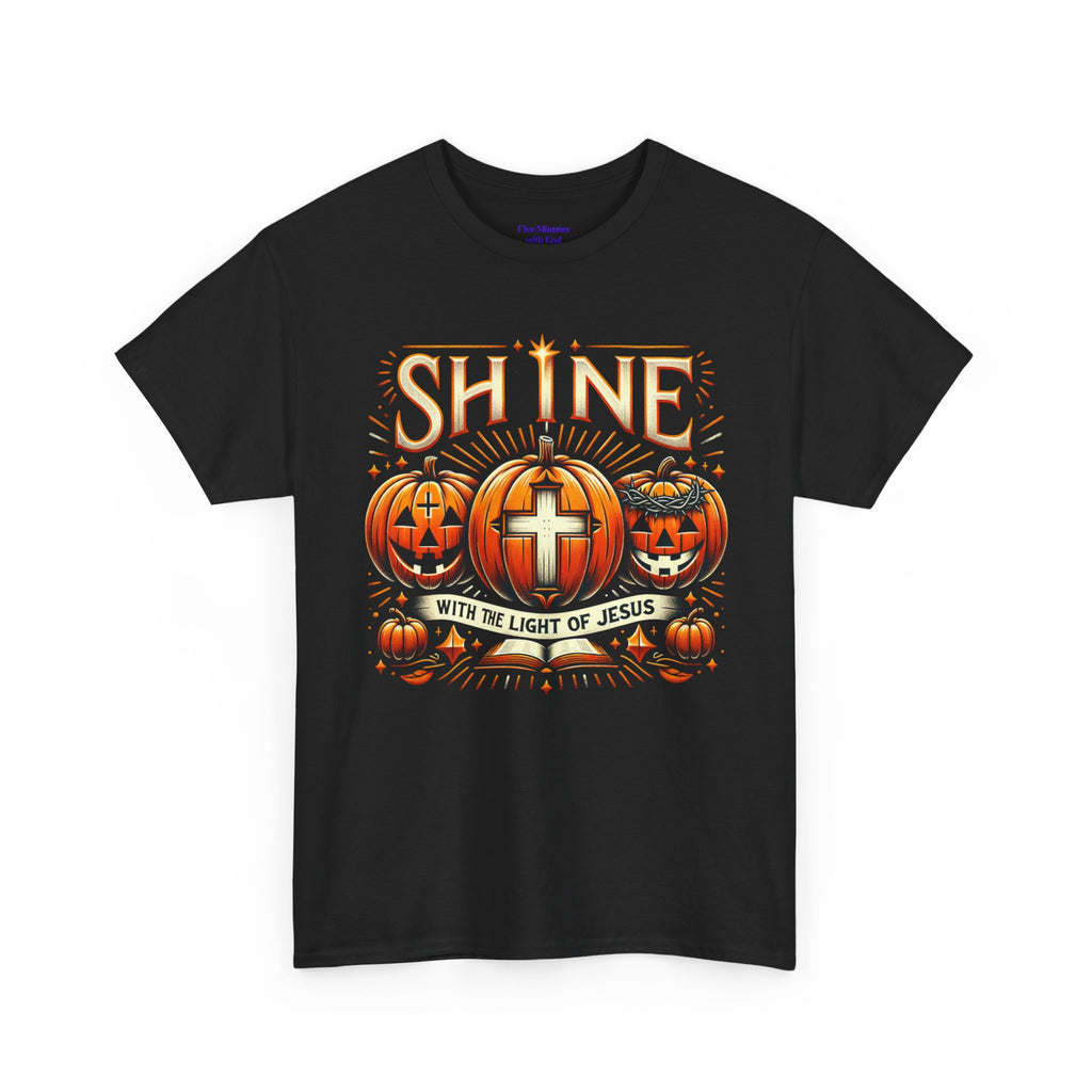 Halloween Jesus Graphic Tee | Unisex Cotton T-Shirt, Spooky Season Apparel, Faith-Based Shirt, Autumn Fashion, Christian Gift