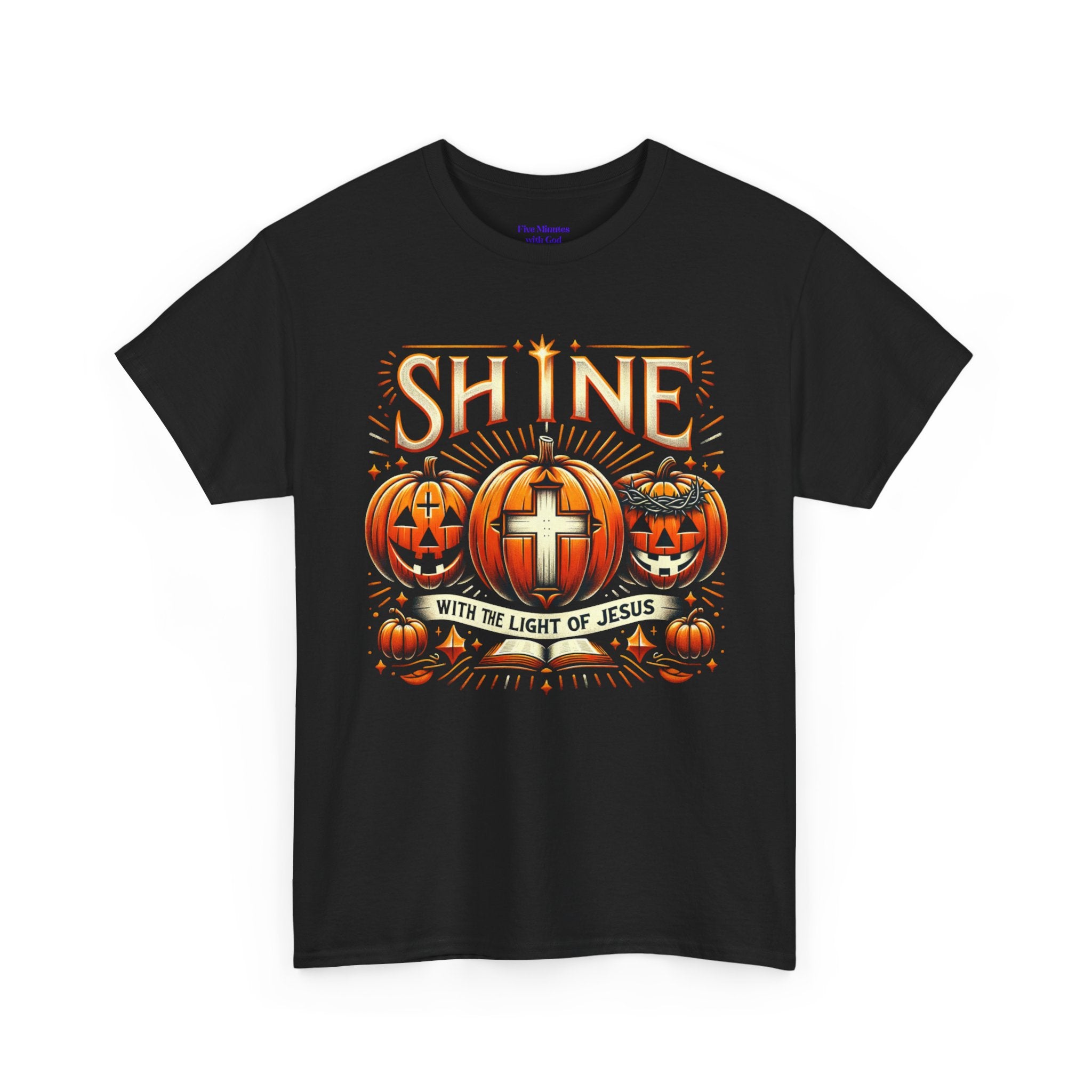 Halloween Jesus Graphic Tee | Unisex Cotton T-Shirt, Spooky Season Apparel, Faith-Based Shirt, Autumn Fashion, Christian Gift