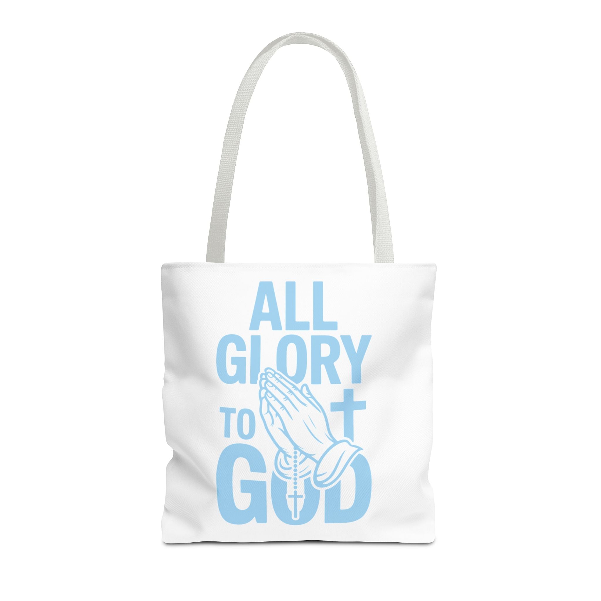 Faith-Inspired Tote Bag, All Glory to God, Christian Gift, Reusable Shopping Bag, Inspirational Tote, Church Event Carryall