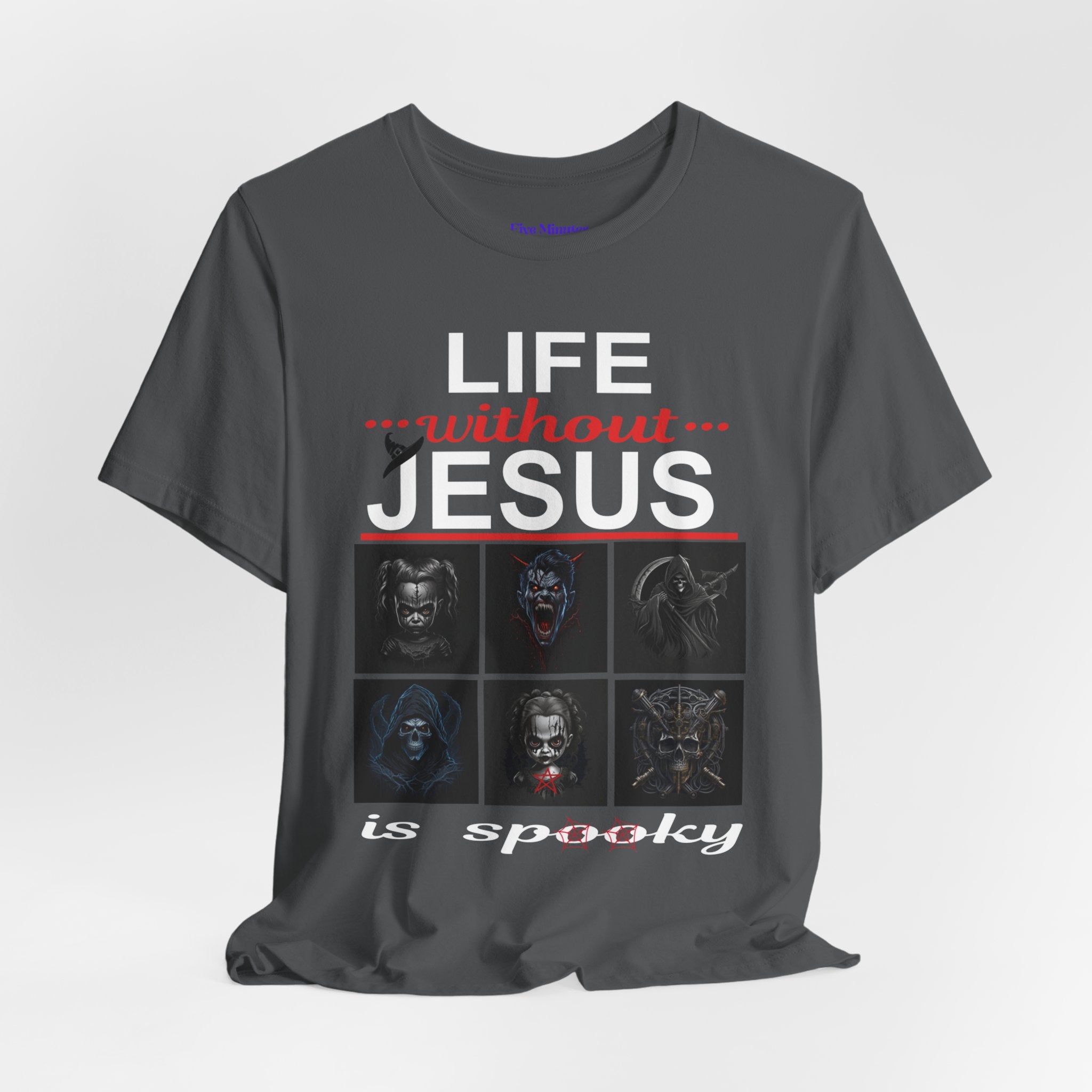 Funny Christian Tee - 'Life Without Jesus is Spooky' Unisex Jersey Short Sleeve T-Shirt, Faith Apparel, Religious Gift, Halloween Tee, [...]