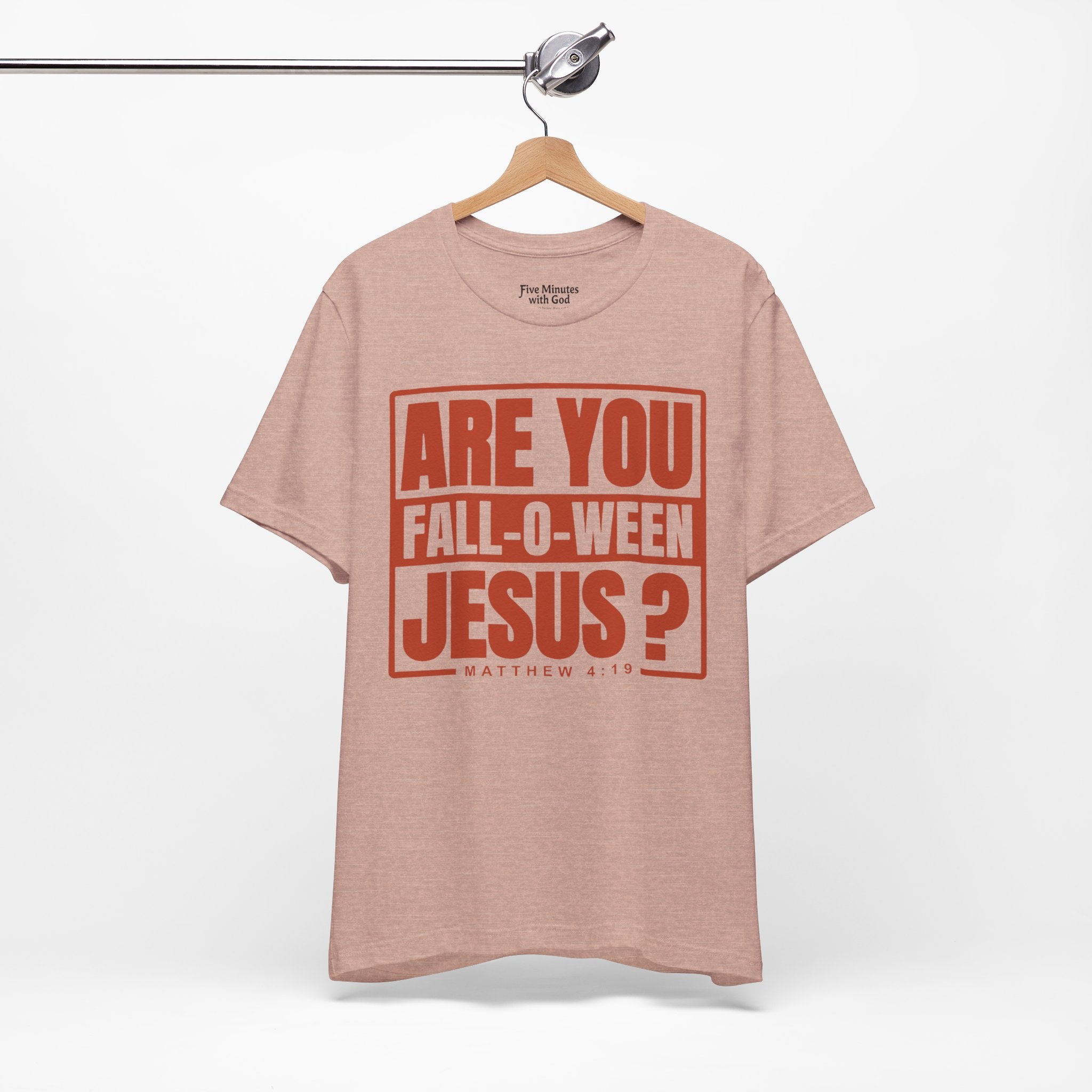 Fall-O-Ween Jesus Tee, Unisex Christian T-shirt, Faith-Based Apparel, Halloween Gospel Shirt, Religious Casual Wear