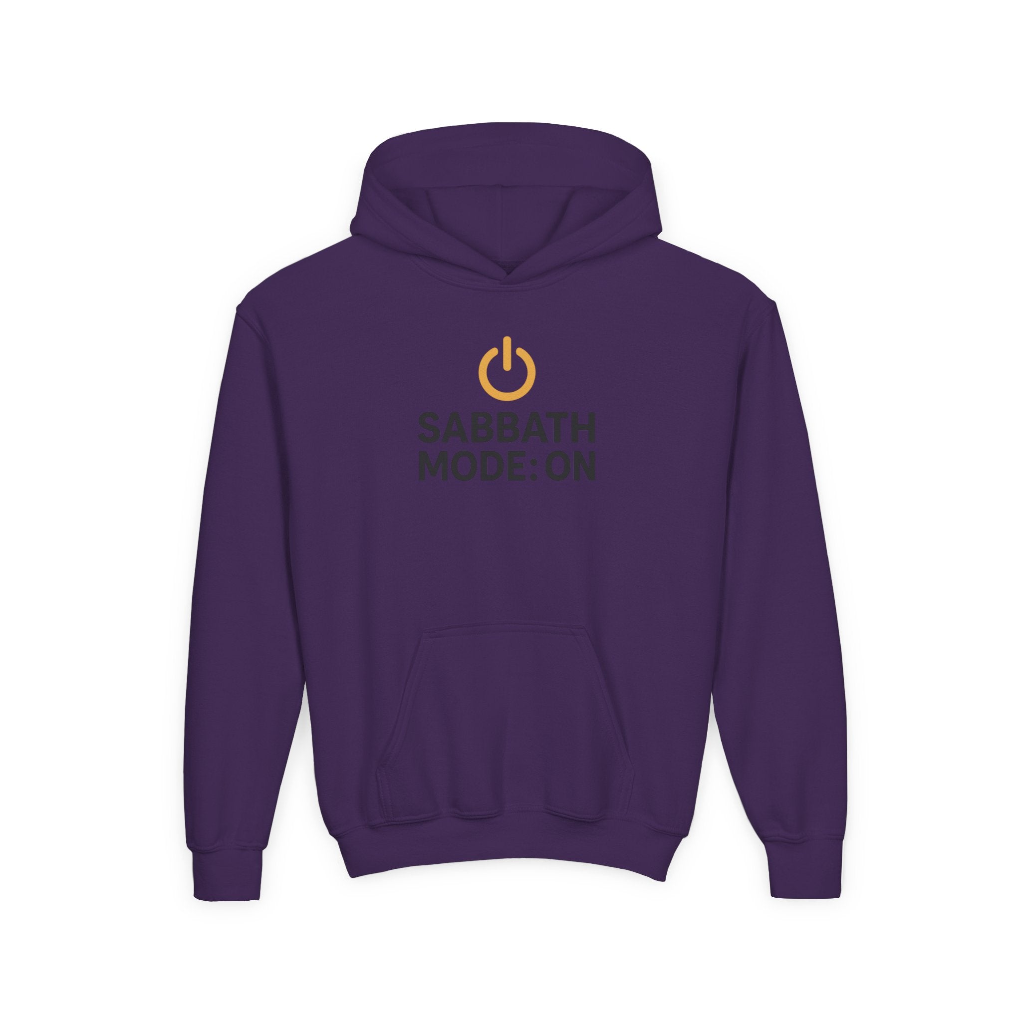 Sabbath Mode Youth Hoodie, Comfortable Hooded Sweatshirt for Kids, Perfect for Religious Observances, Christian Gift, Sunday Wear