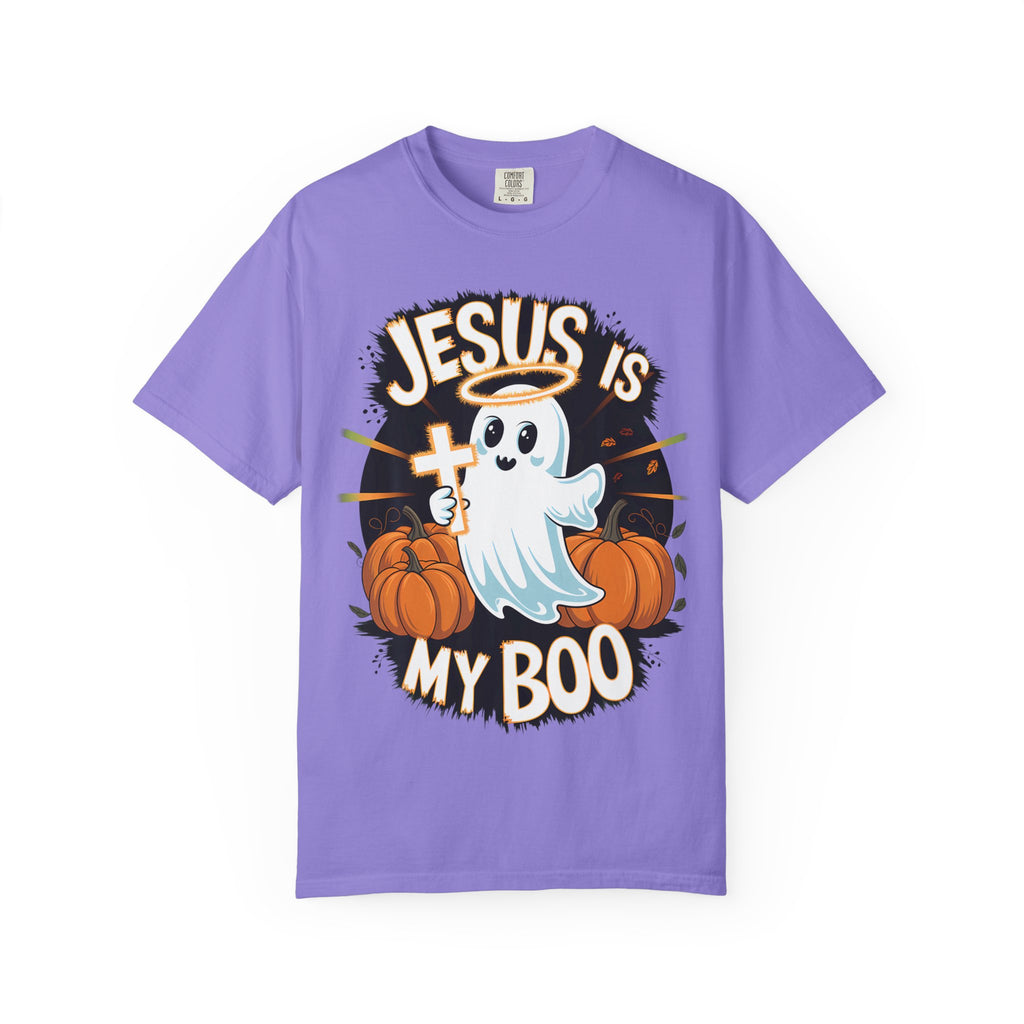 Halloween T-Shirt, Jesus is My Boo Tee, Unisex Ghost Shirt, Fall Apparel, Christian Halloween Gift