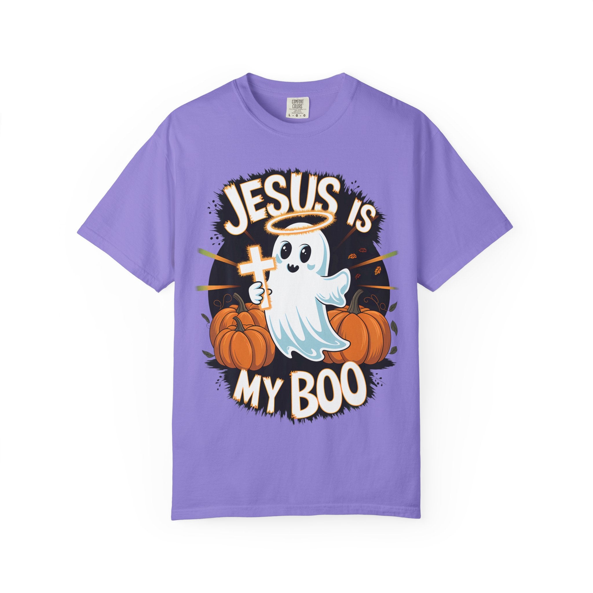 Halloween T-Shirt, Jesus is My Boo Tee, Unisex Ghost Shirt, Fall Apparel, Christian Halloween Gift
