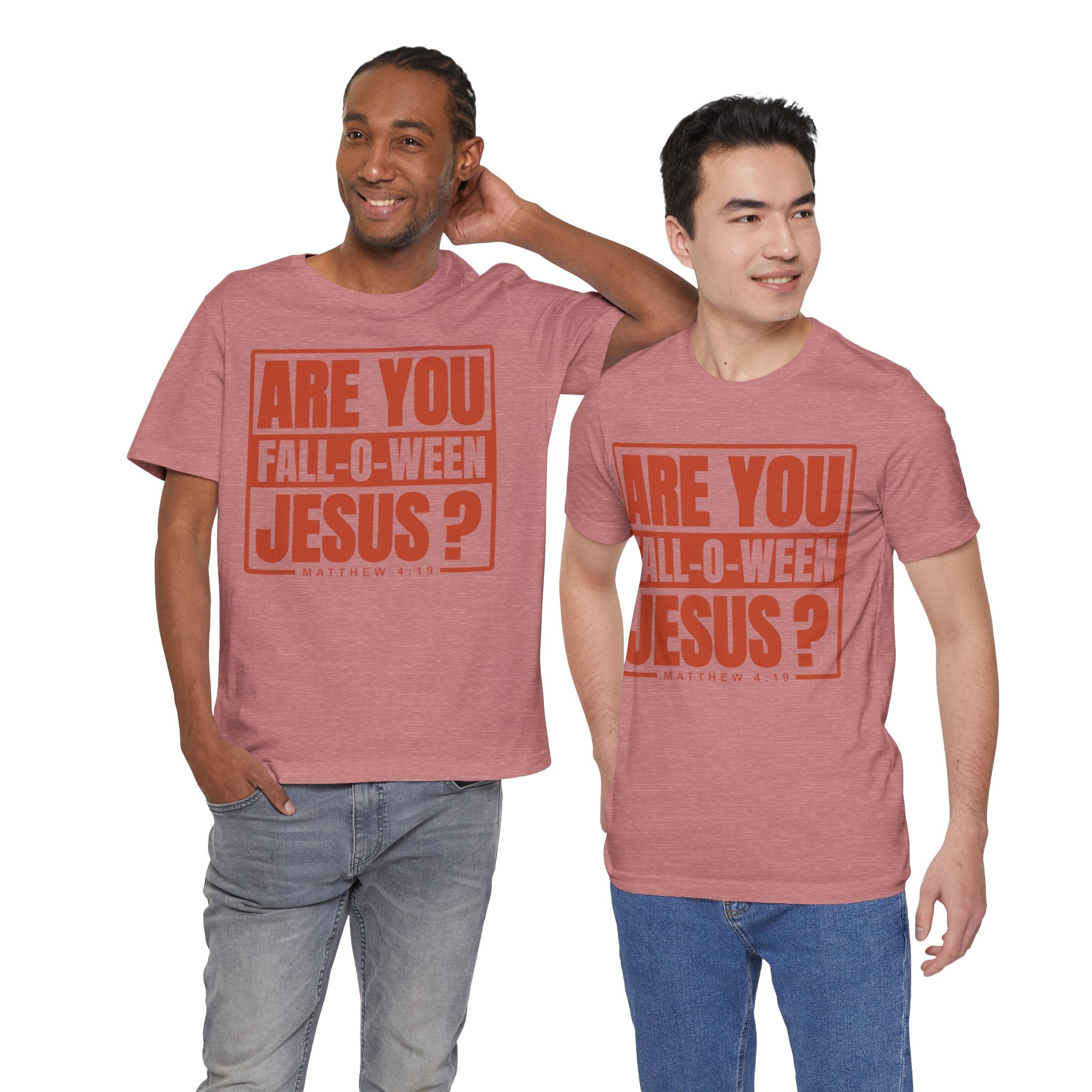 Fall-O-Ween Jesus Tee, Unisex Christian T-shirt, Faith-Based Apparel, Halloween Gospel Shirt, Religious Casual Wear