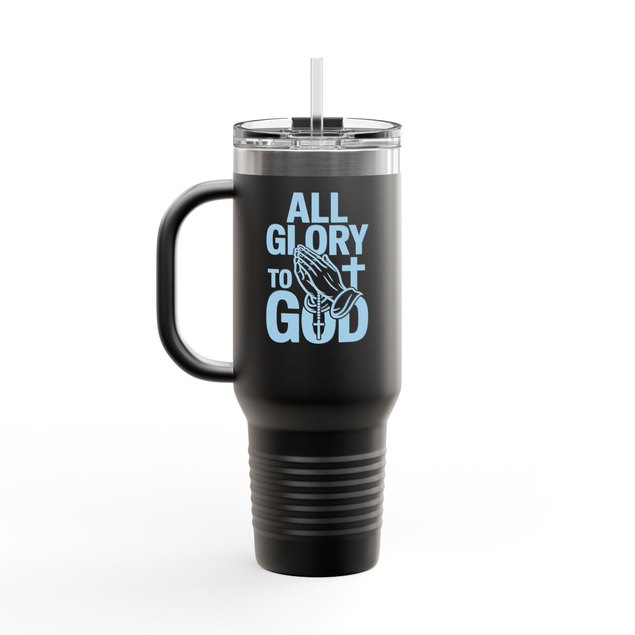Insulated Travel Mug with Inspirational Quote, Perfect for Coffee Lovers, Bible Verses, Gift for Him/Her, Reusable Drinkware
