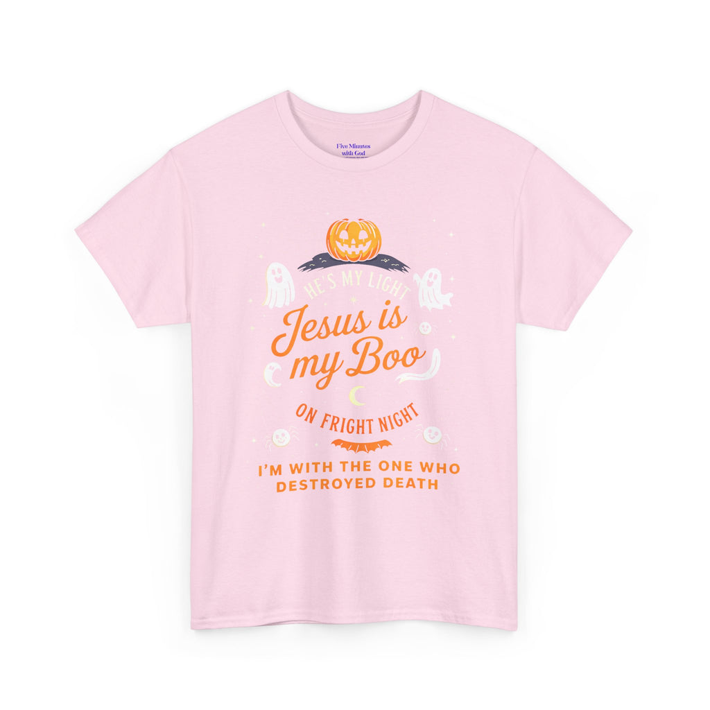 Halloween Faith Tee - Jesus is My Boo, Unisex T-Shirt for Halloween, Christian Halloween Shirt, Gift for Christian Friends, Spooky [...]