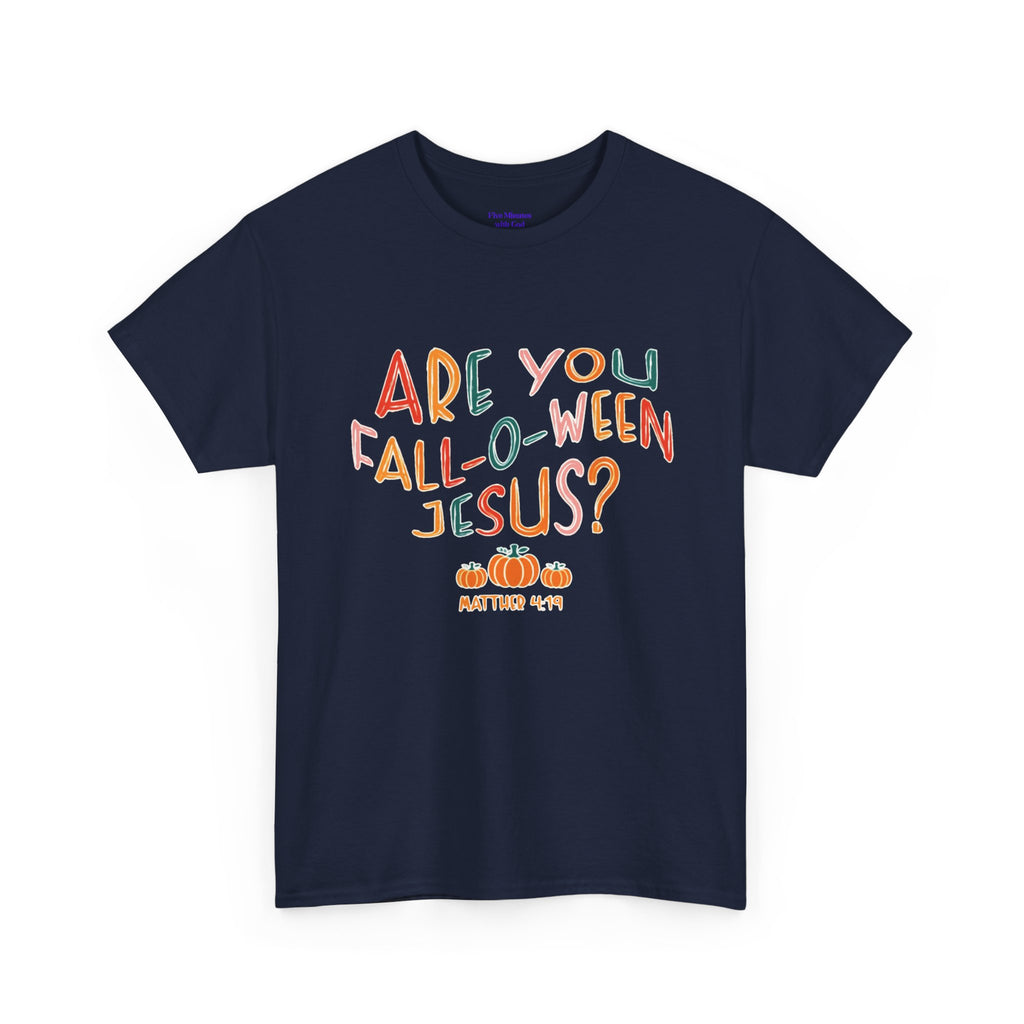 Unisex Fall-O-Ween Jesus Tee, Halloween T-Shirt, Christian Apparel, Autumn Fashion, Fun Holiday Shirt, Pumpkin Theme